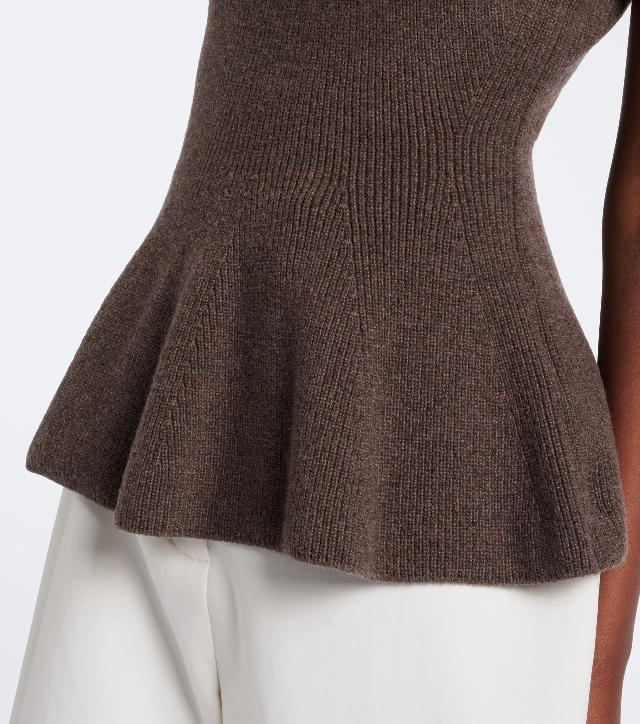 Róhe Róhe Ribbed wool and cashmere turtleneck top