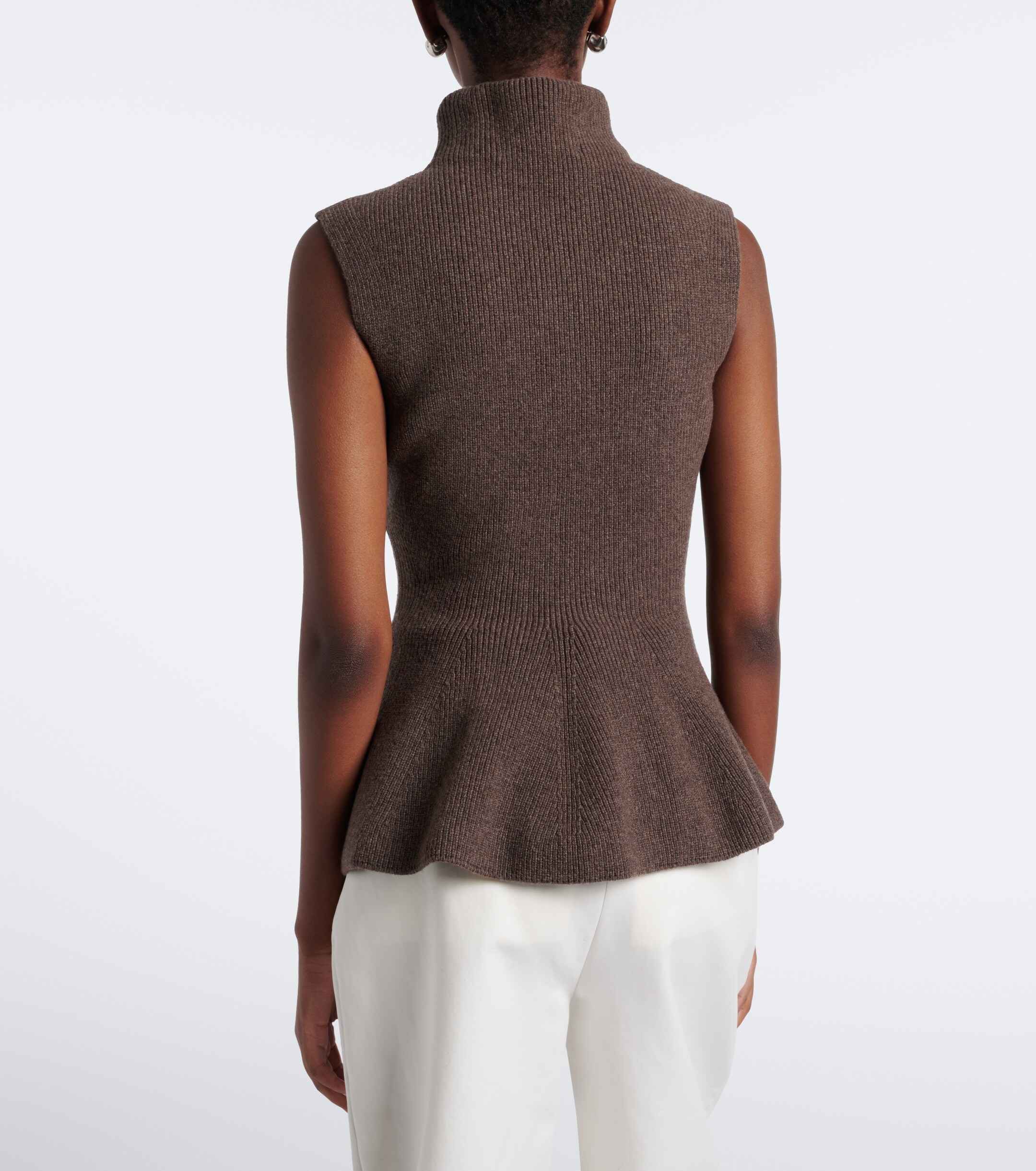 Róhe Róhe Ribbed wool and cashmere turtleneck top