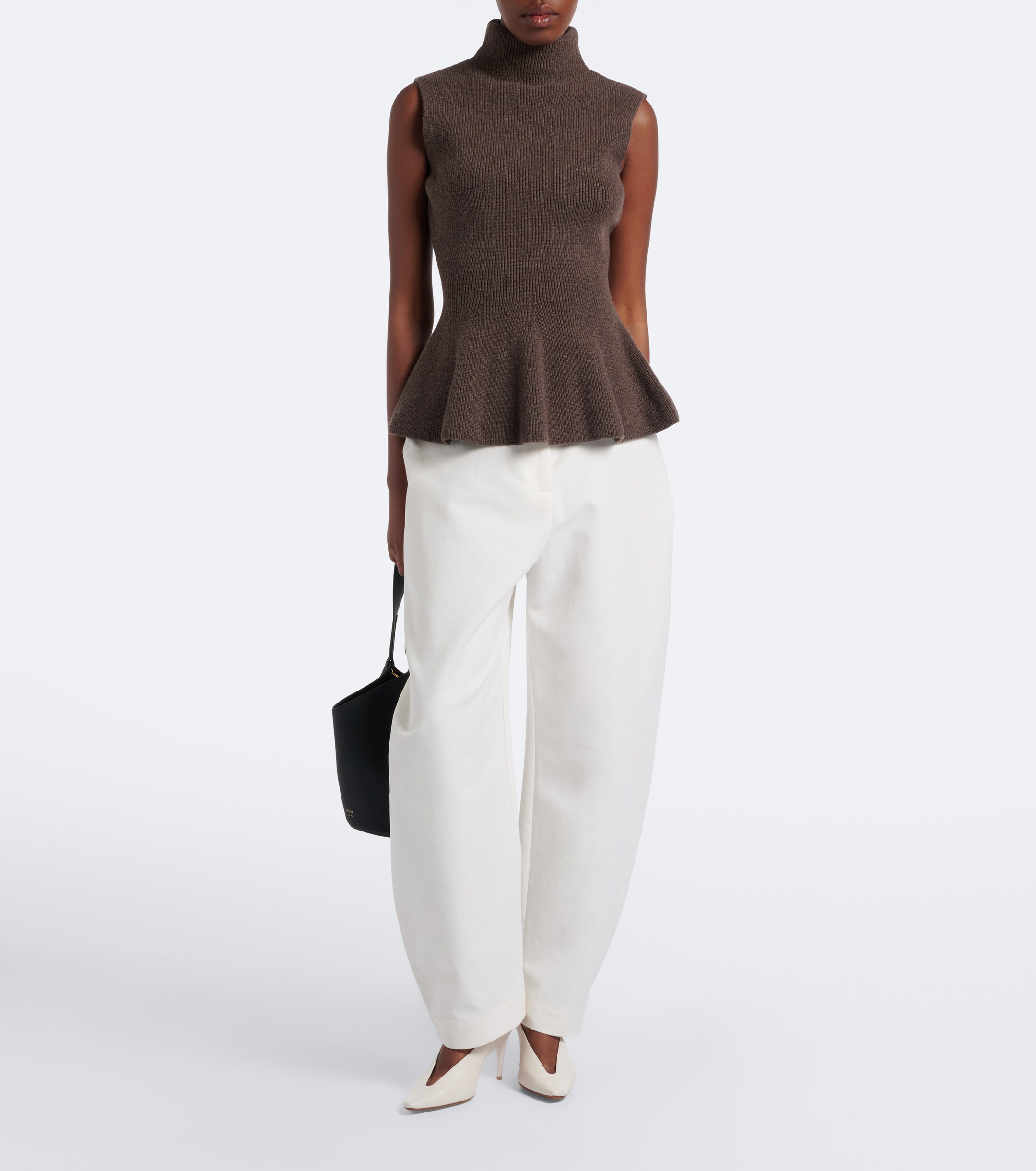 Róhe Róhe Ribbed wool and cashmere turtleneck top