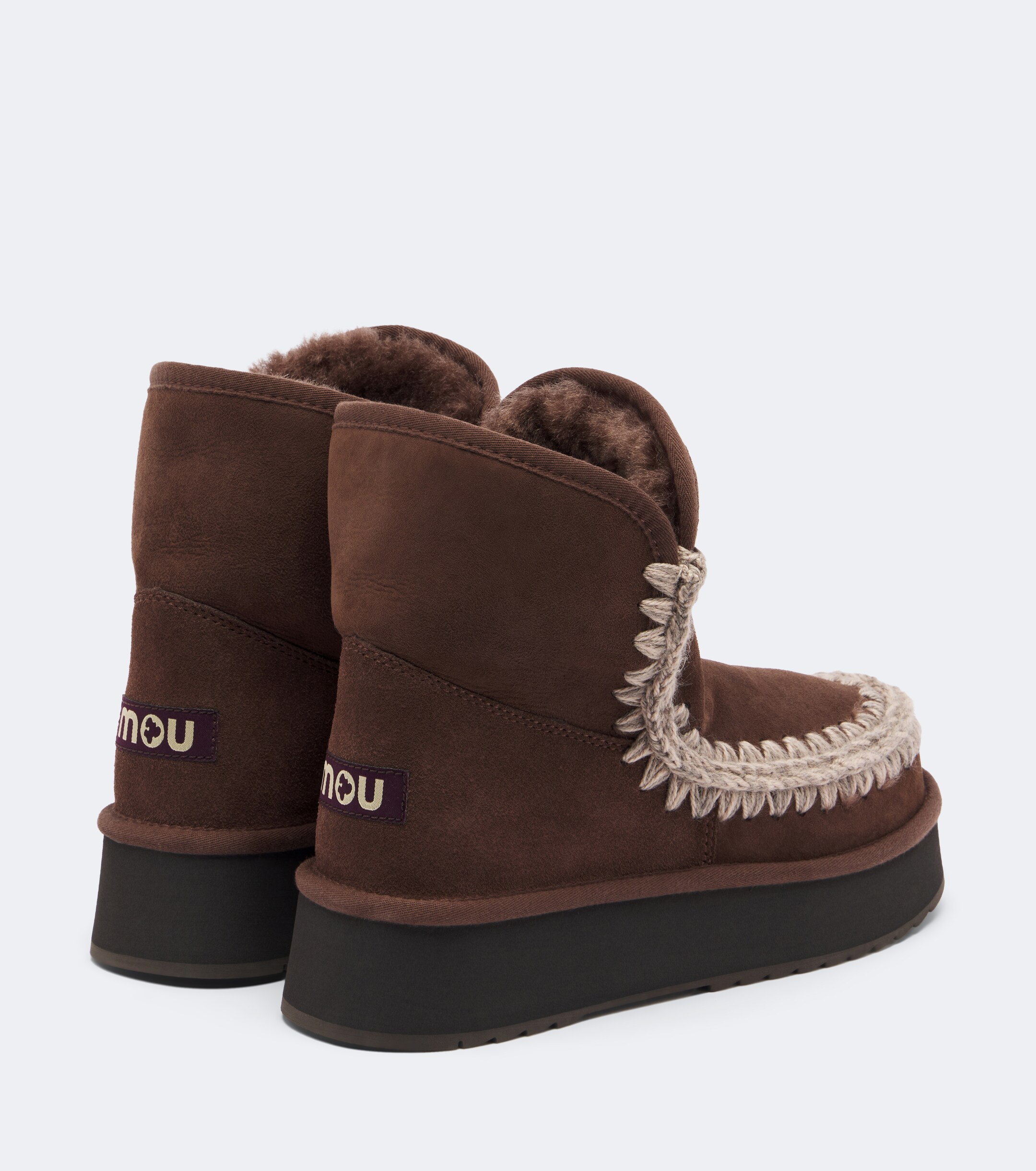 MOU Mou Suede platform ankle boots