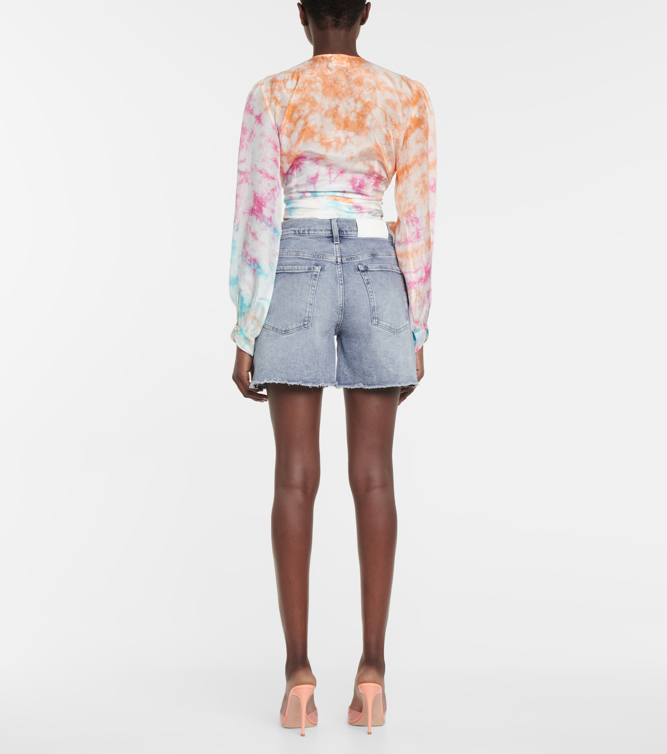7 For All Mankind Billie high-rise denim shorts