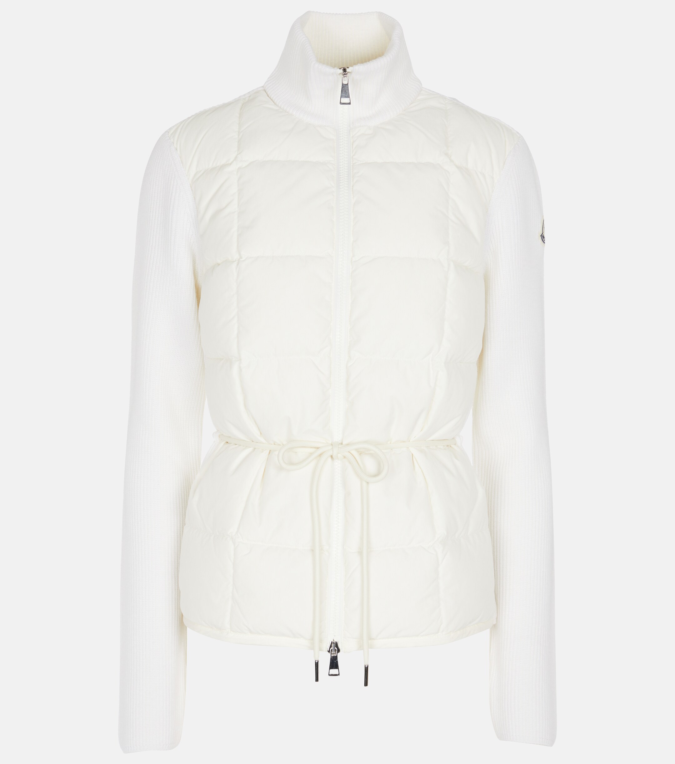 Moncler Wool and quilted down cardigan