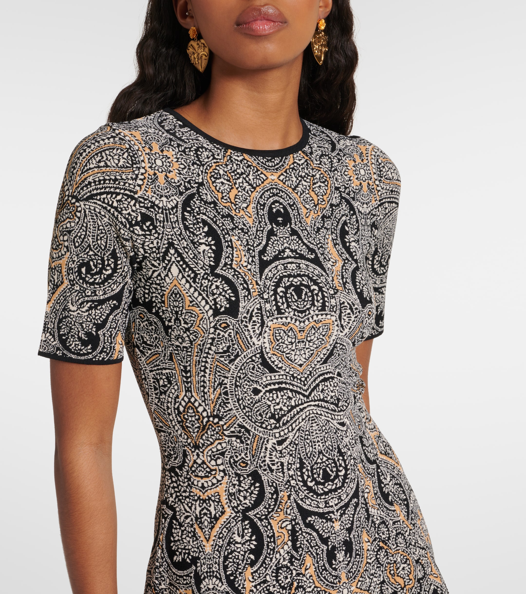 Etro Paisley printed minidress 