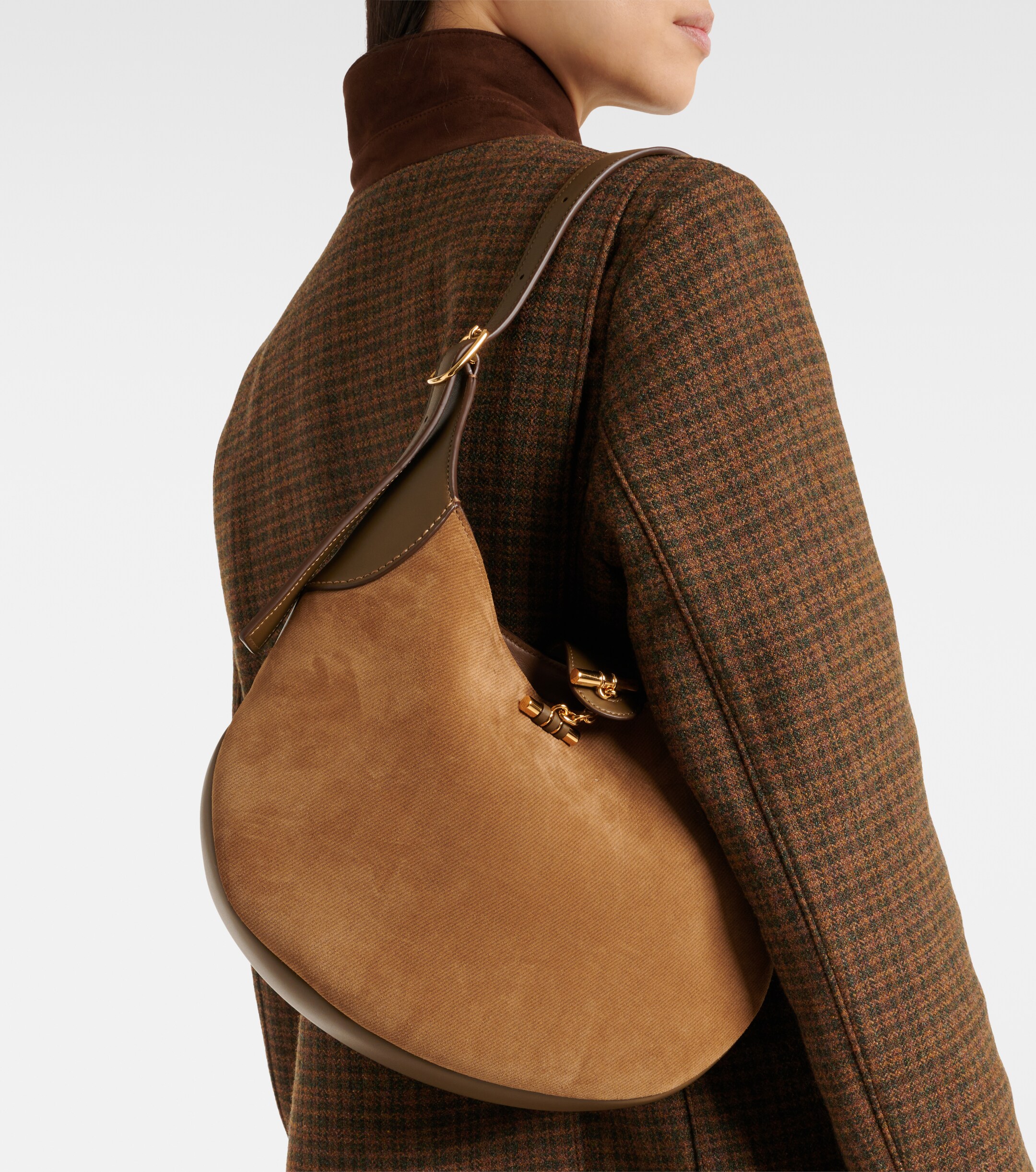Loro Piana Bobbin Medium leather shoulder bag