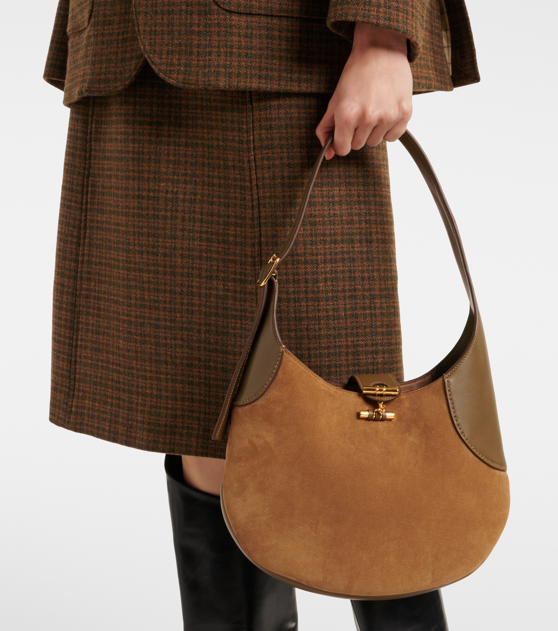 Loro Piana Bobbin Medium leather shoulder bag
