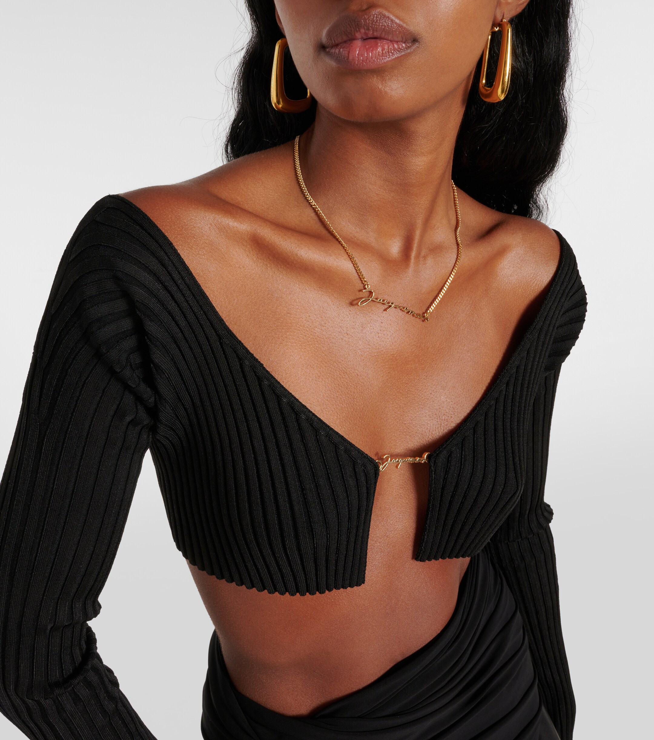 Jacquemus La Maille Pralù ribbed-knit cardigan thumbnail