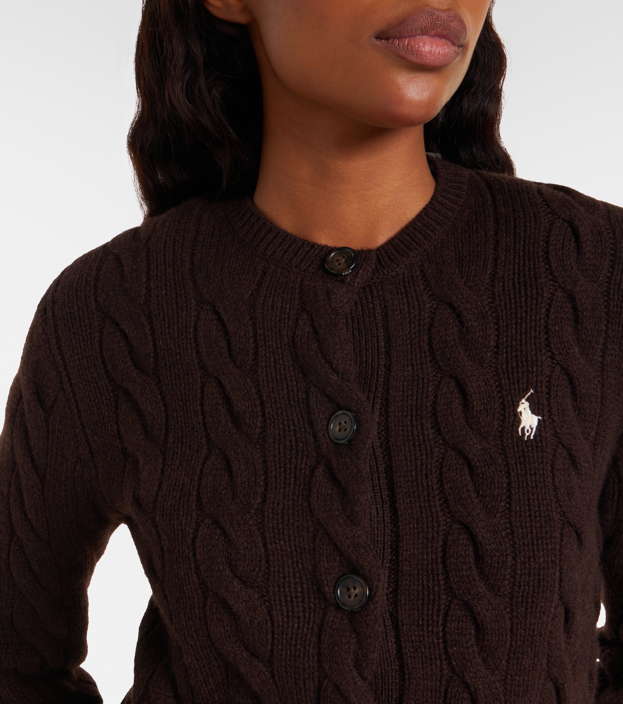 Polo Ralph Lauren Cable-knit wool and cashmere cardigan