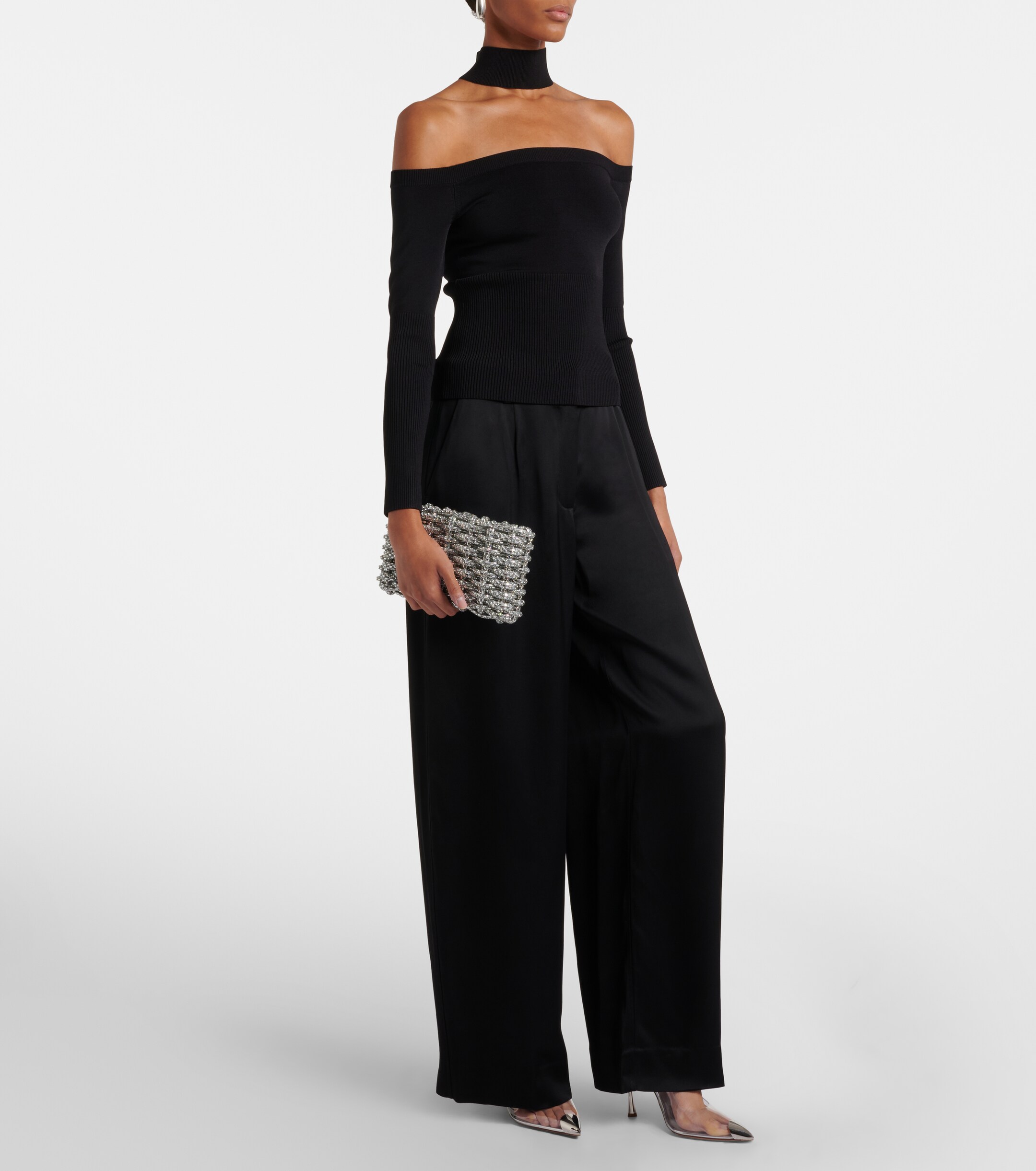 SIMKHAI Morgan embellished clutch