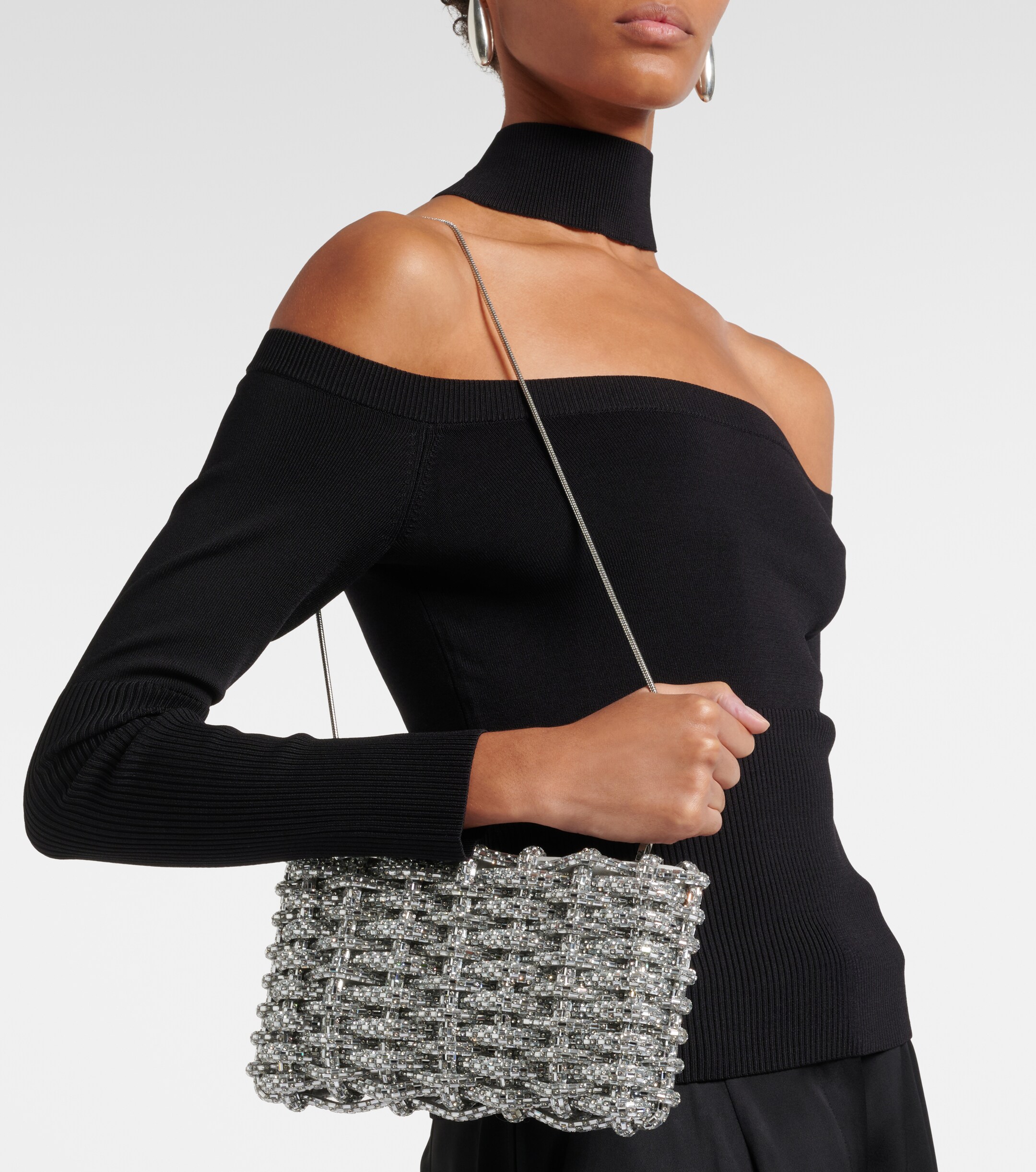 SIMKHAI Morgan embellished clutch