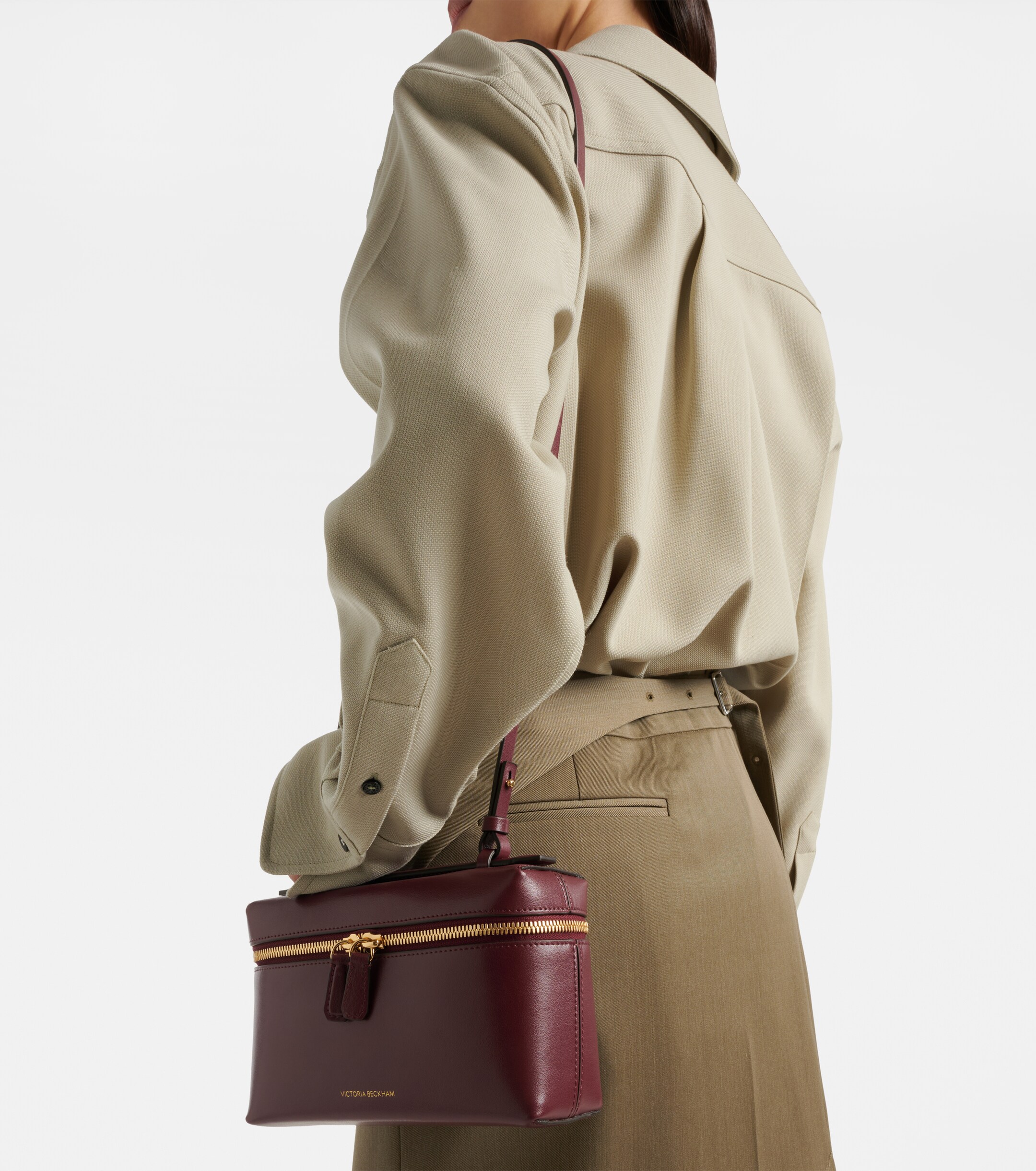 Victoria Beckham Vanity leather vanity bag