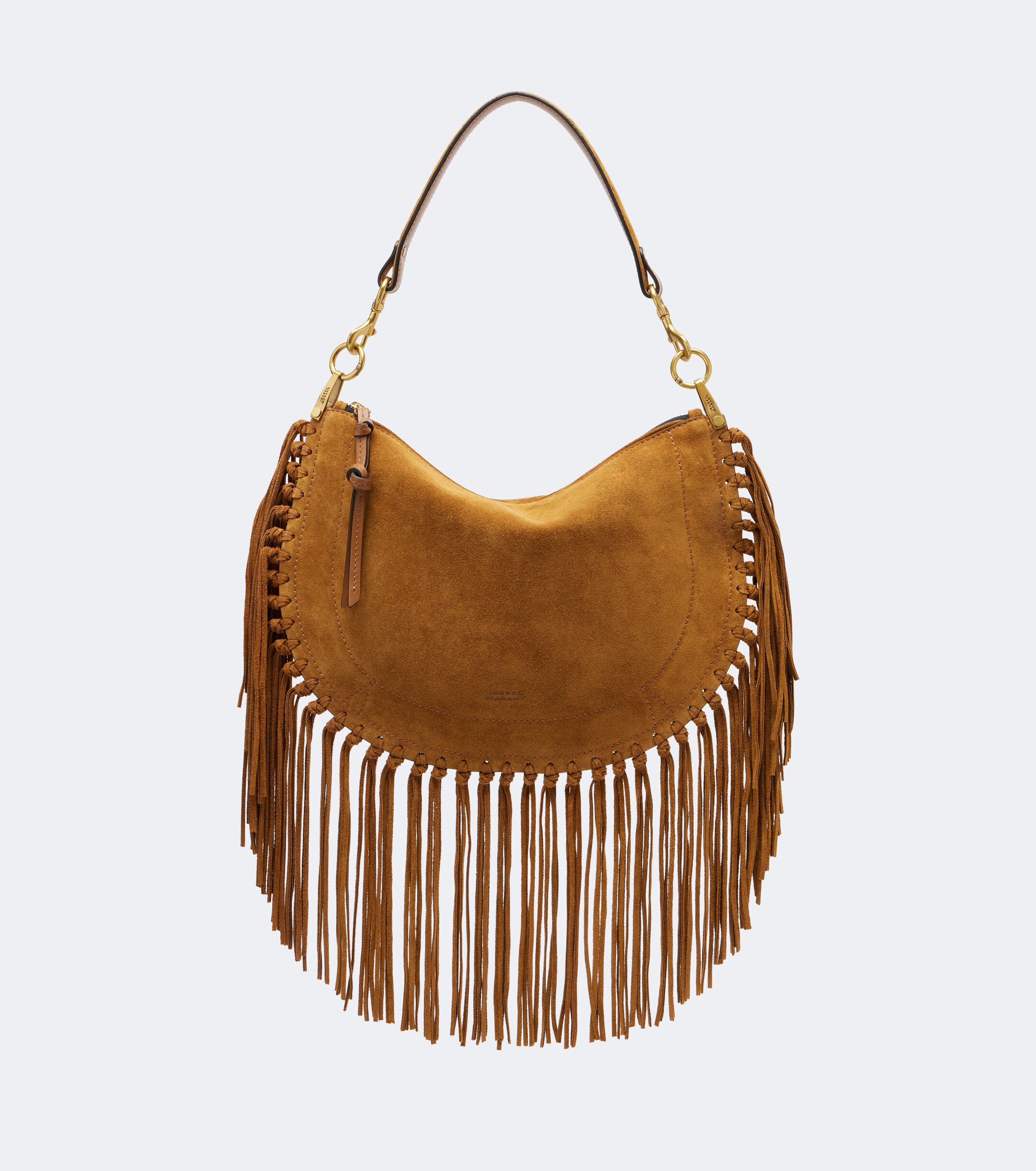 Isabel Marant Oskan Small fringed suede shoulder bag