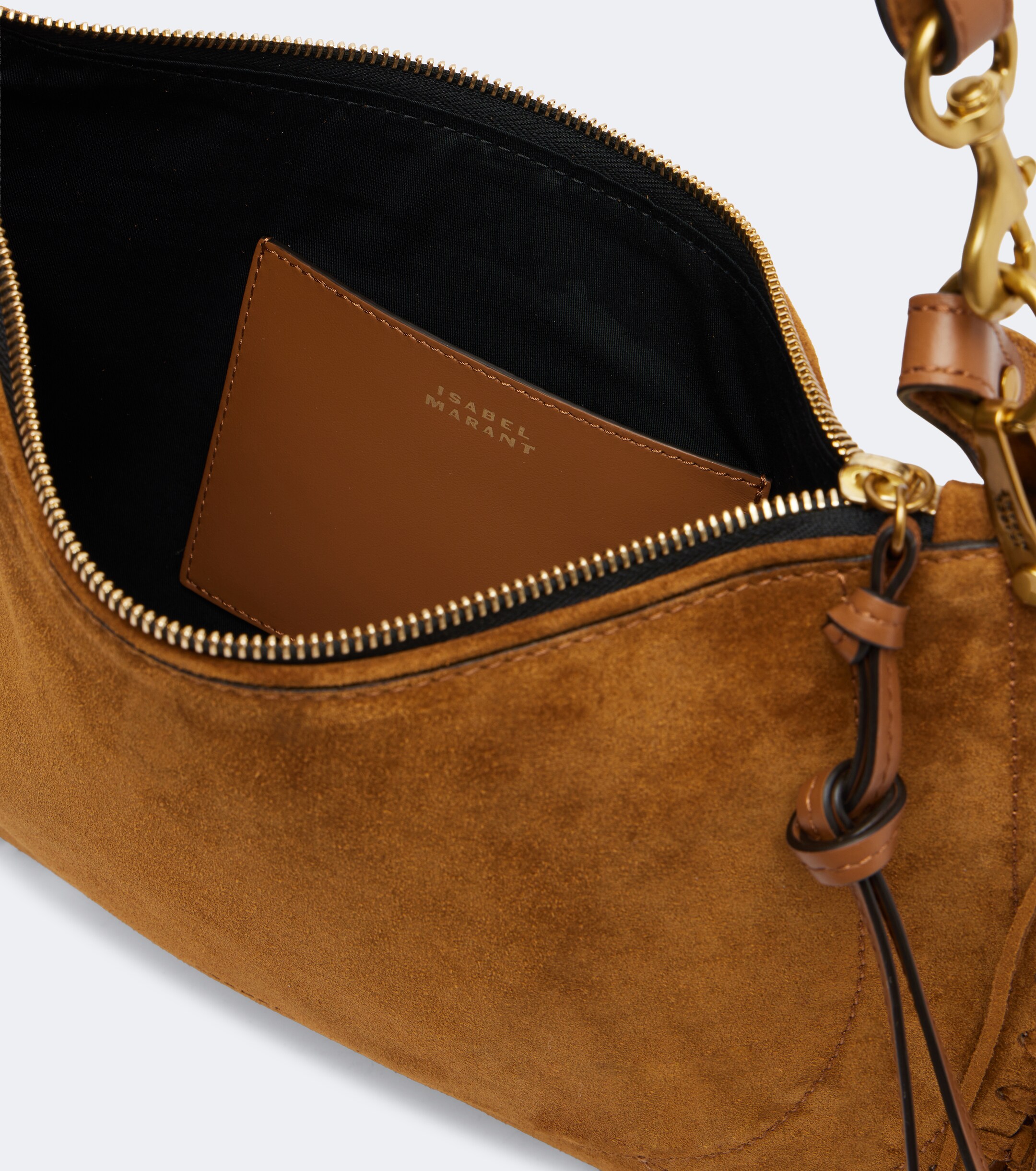 Isabel Marant Oskan Small fringed suede shoulder bag