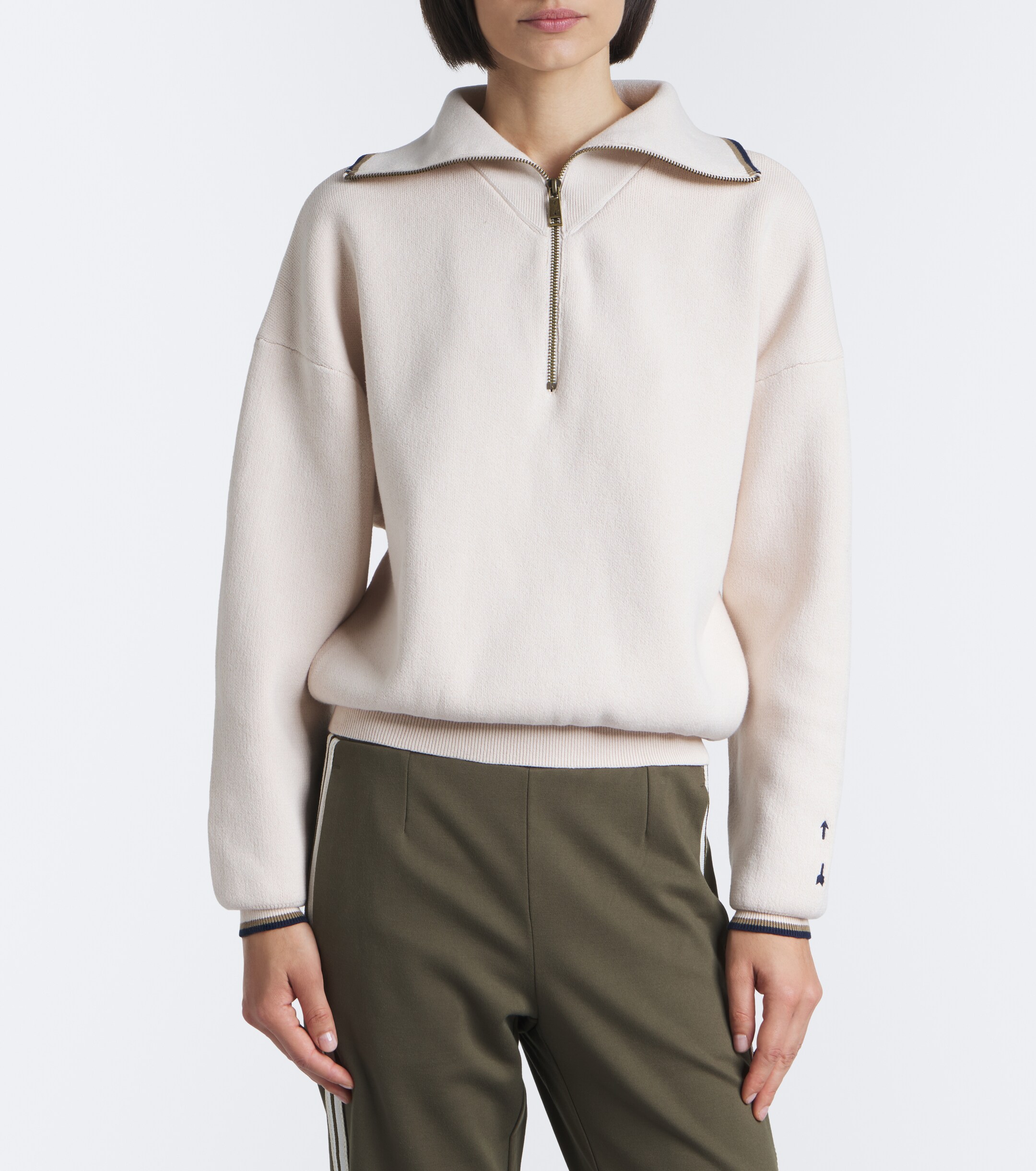 The Upside The Upside Kairo cotton-blend half-zip sweater
