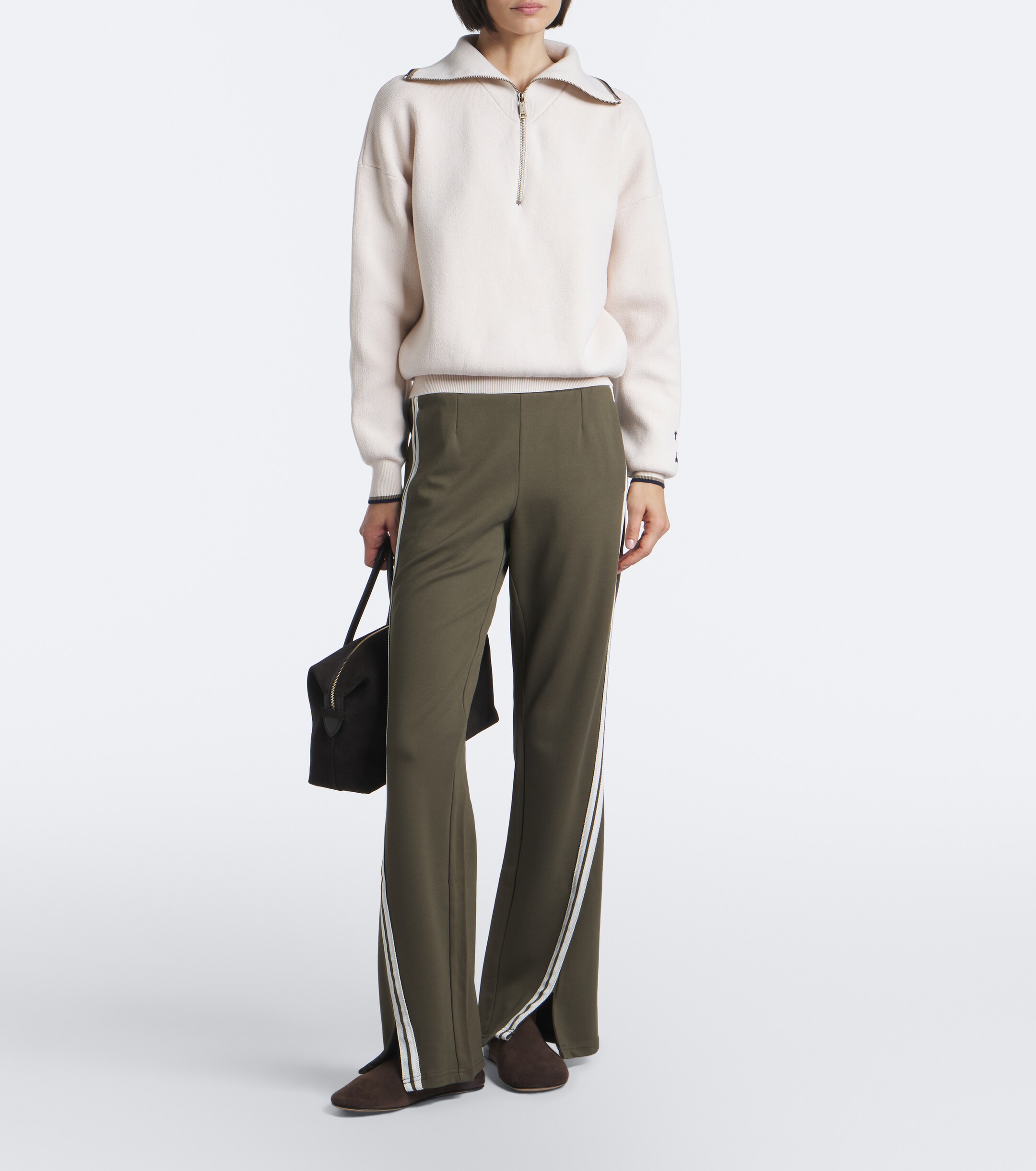 The Upside The Upside Kairo cotton-blend half-zip sweater