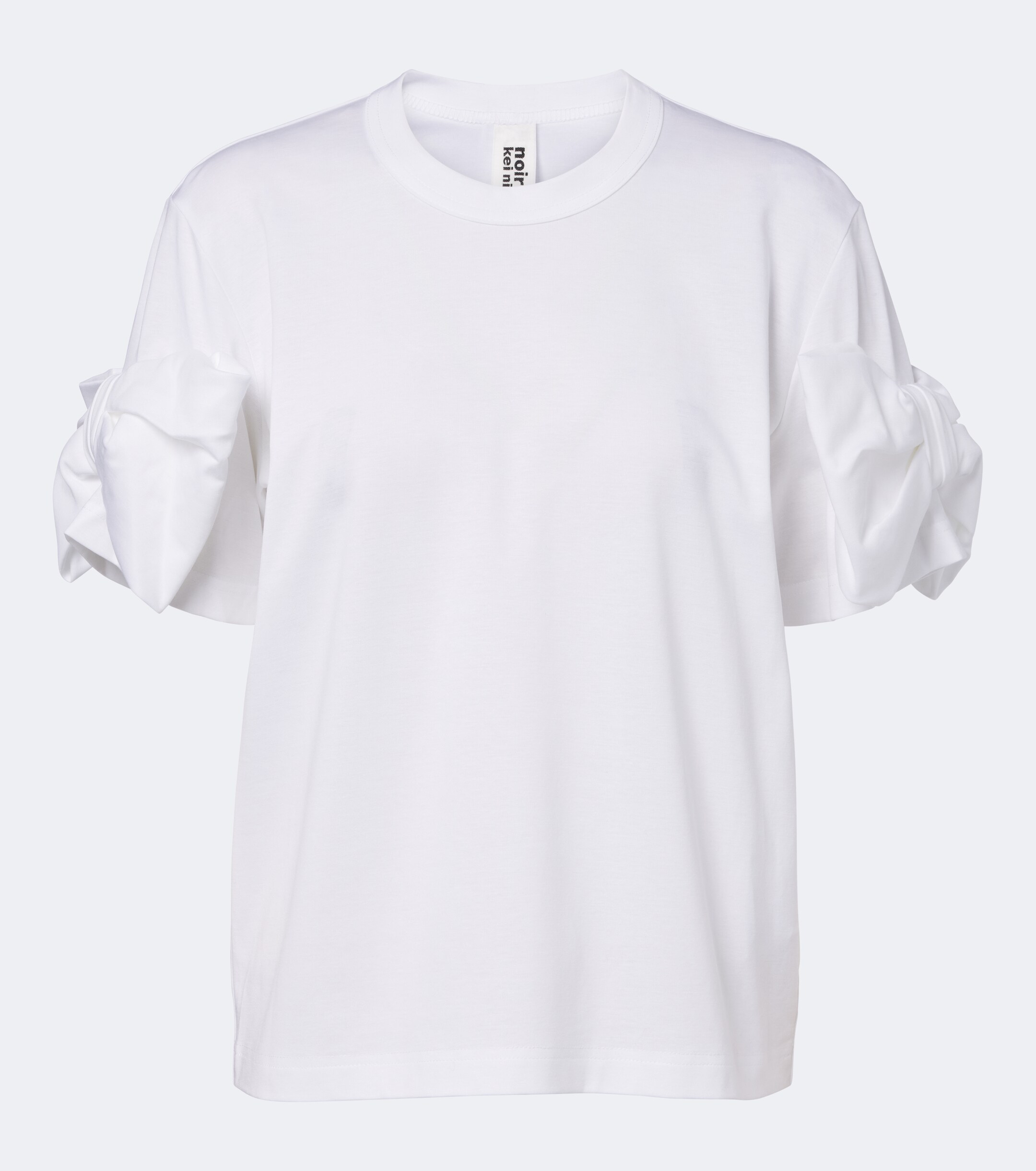 Noir Kei Ninomiya Noir Kei Ninomiya Bow-detail cotton jersey T-shirt