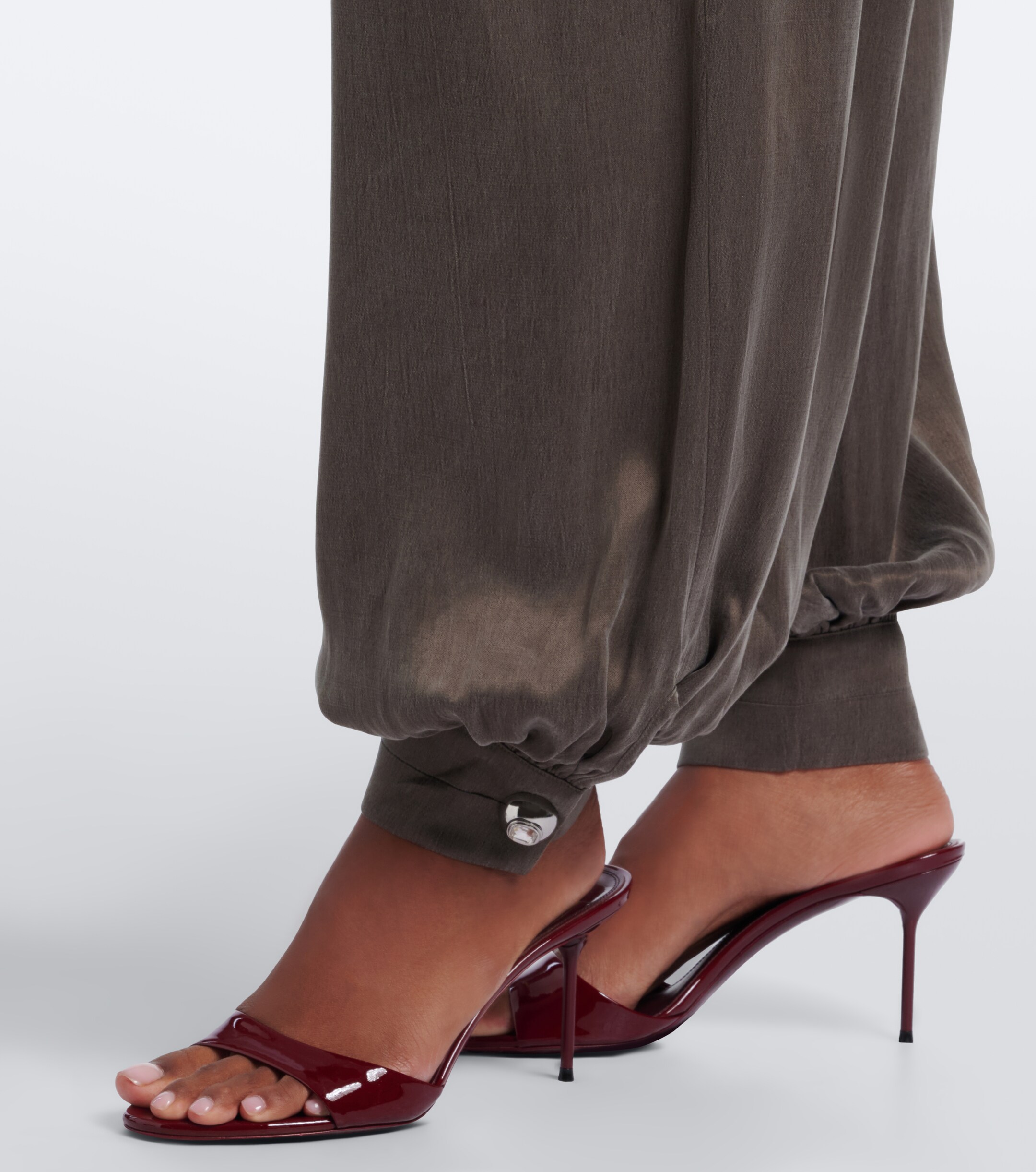 Jacques Wei Jacques Wei Leather-trimmed balloon pants
