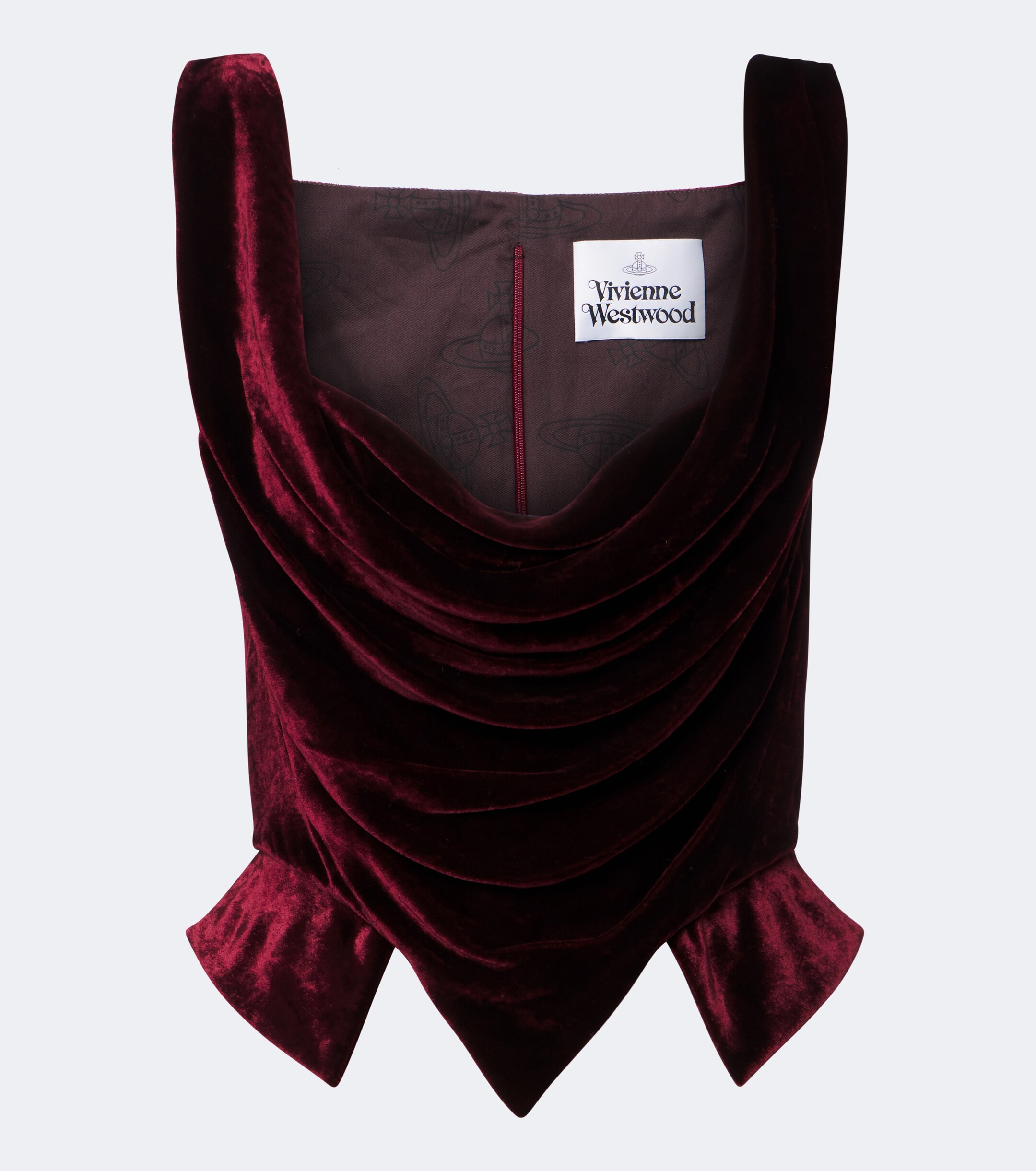 Vivienne Westwood Vivienne Westwood Sunday draped velvet bustier top