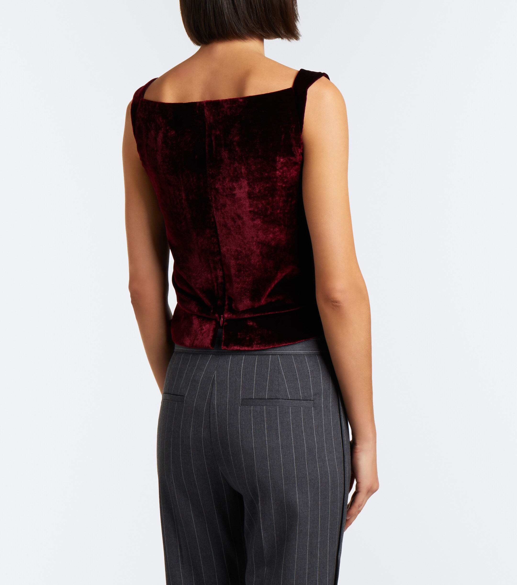 Vivienne Westwood Vivienne Westwood Sunday draped velvet bustier top