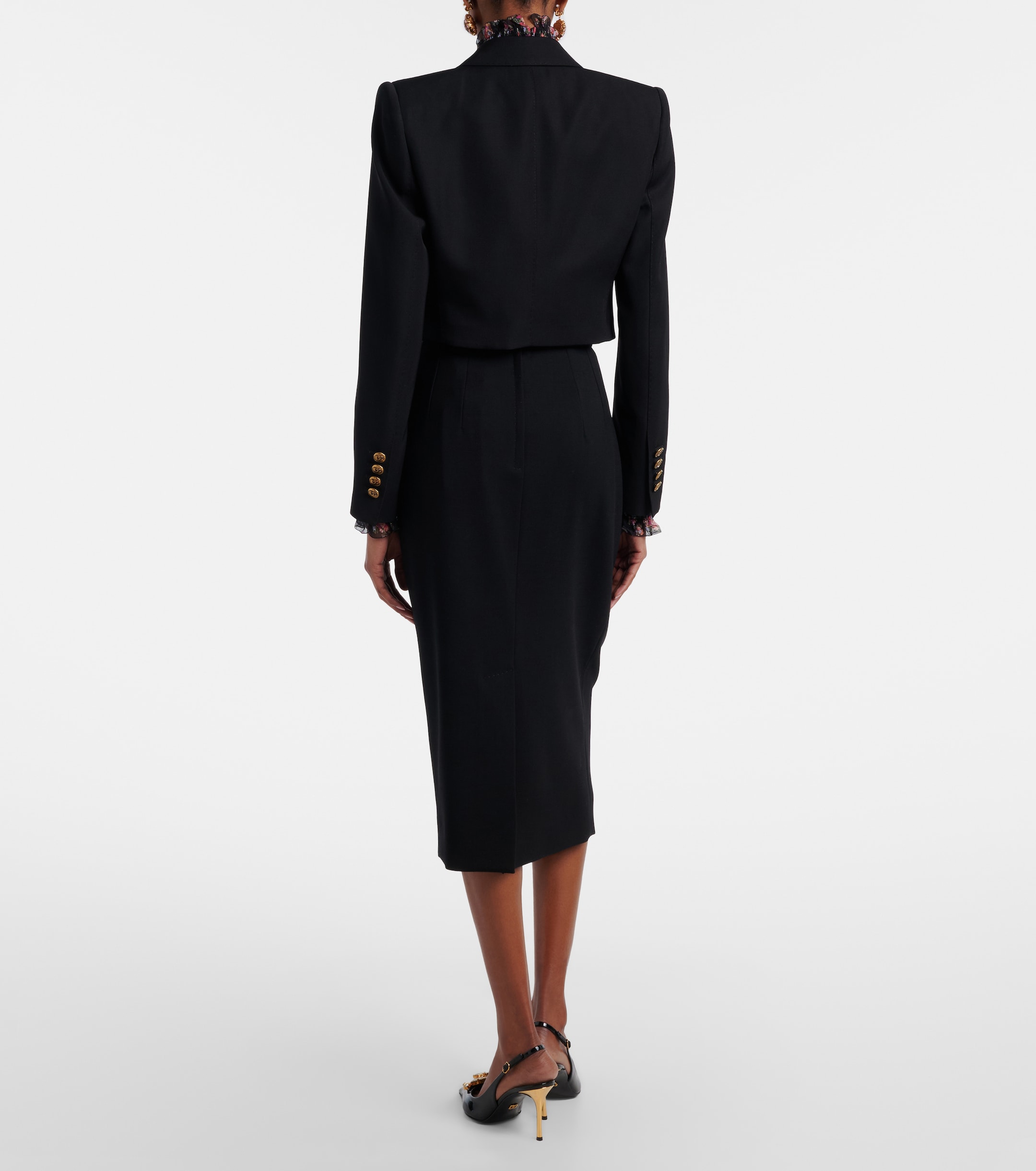 Dolce&Gabbana Dolce & Gabbana Wool-blend pencil skirt