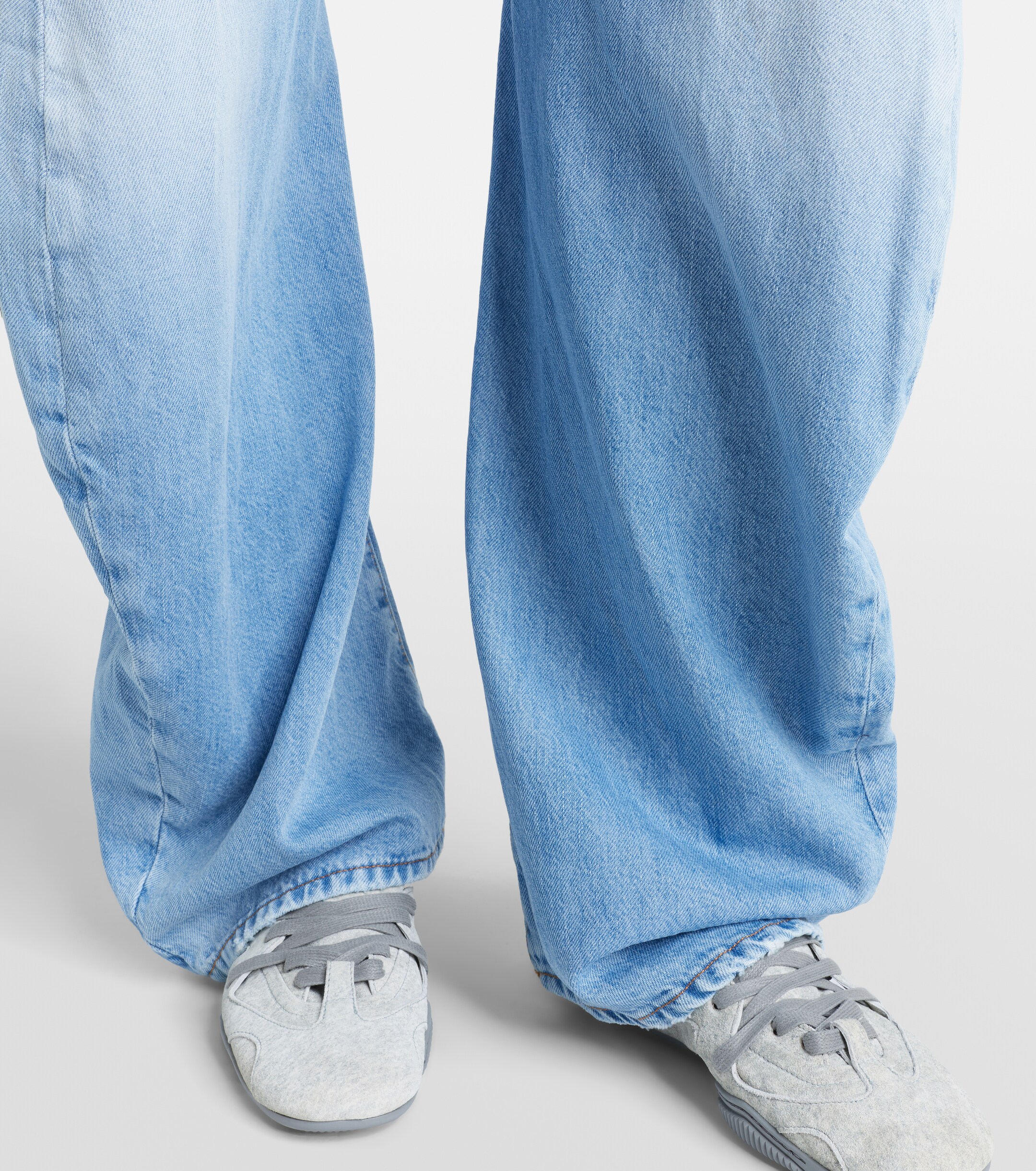 Acne Studios 2006F distressed wide-leg jeans