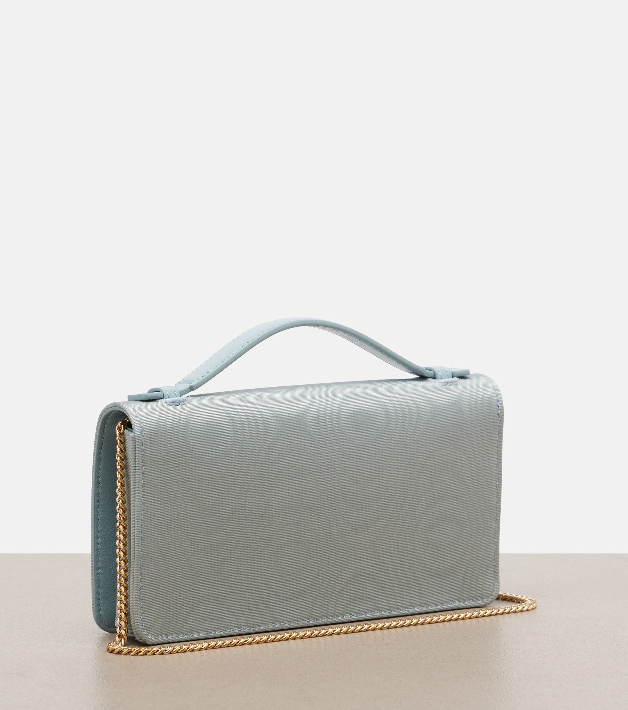 Valentino Garavani VLogo Signature Mini moiré wallet on chain thumbnail