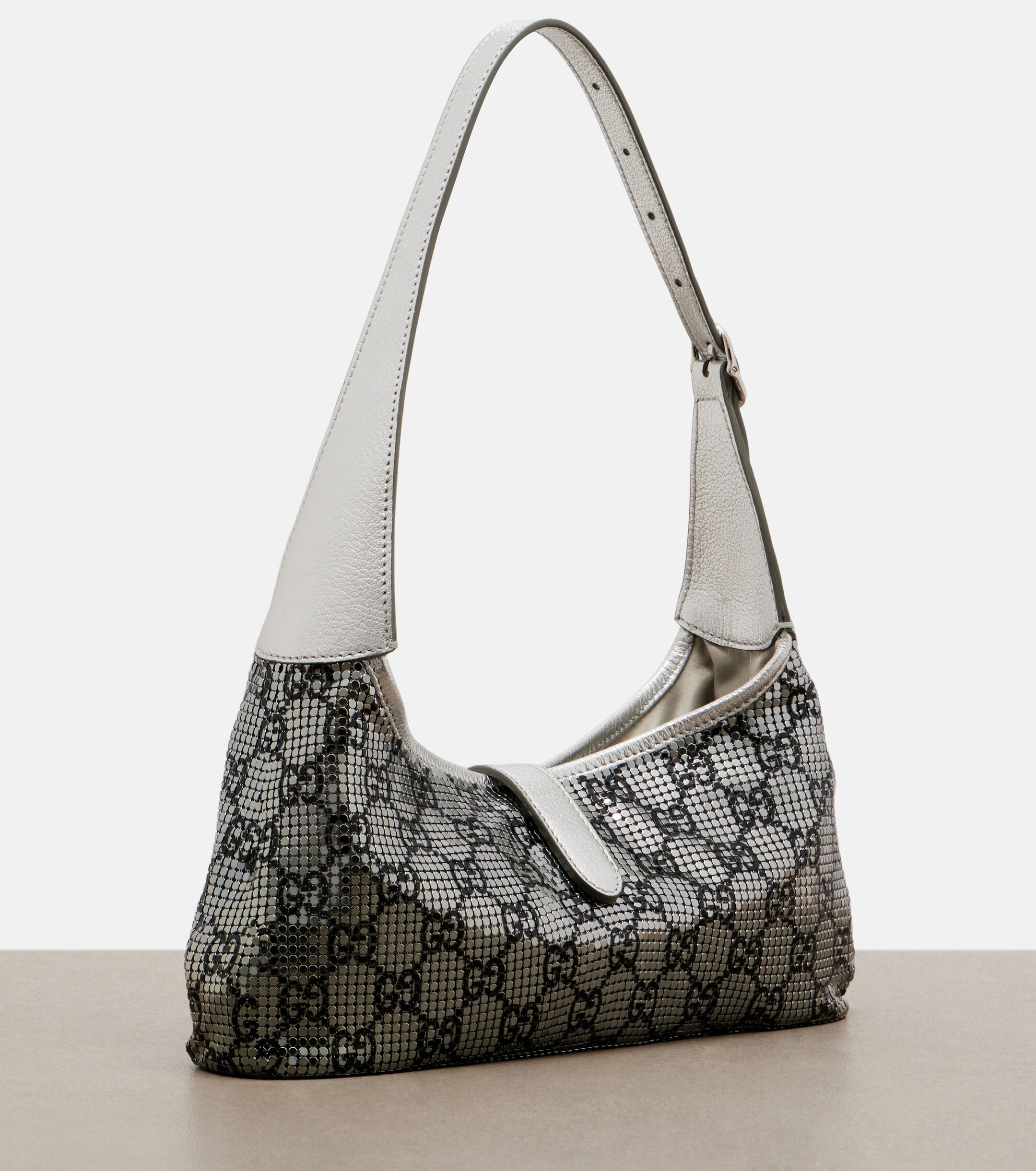 Gucci Jackie Slim GG mesh shoulder bag