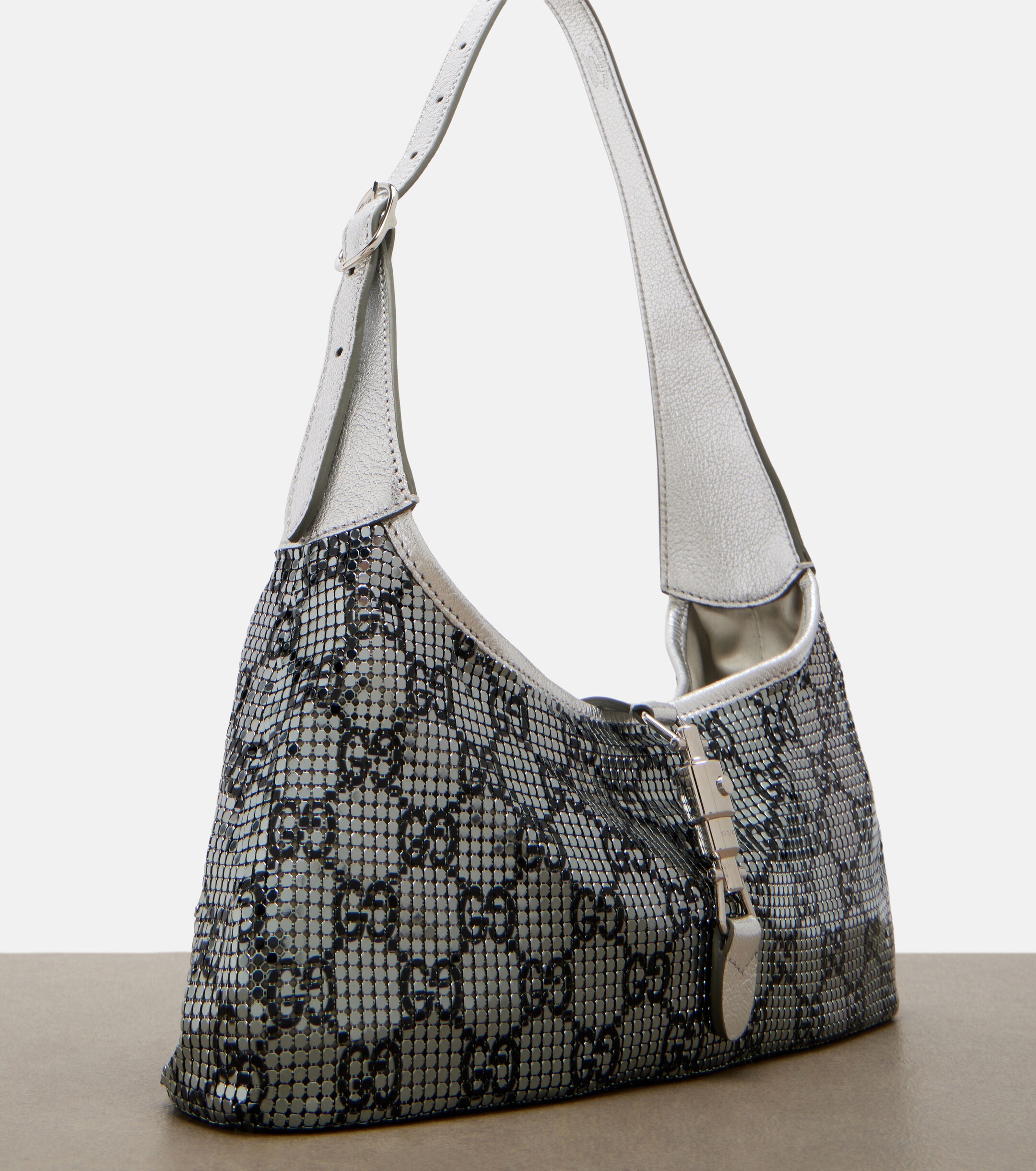 Gucci Jackie Slim GG mesh shoulder bag