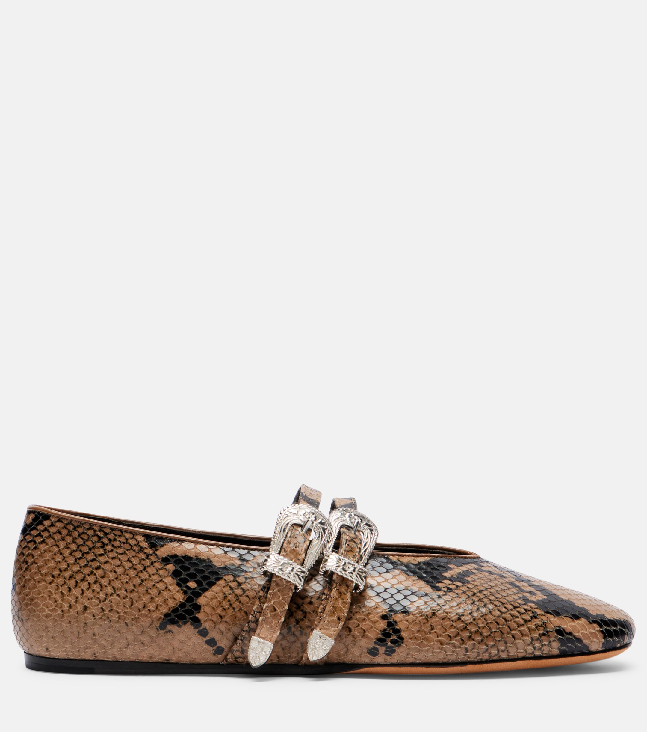 LE MONDE BERYL Le Monde Béryl Classic Claudia leather Mary Jane flats
