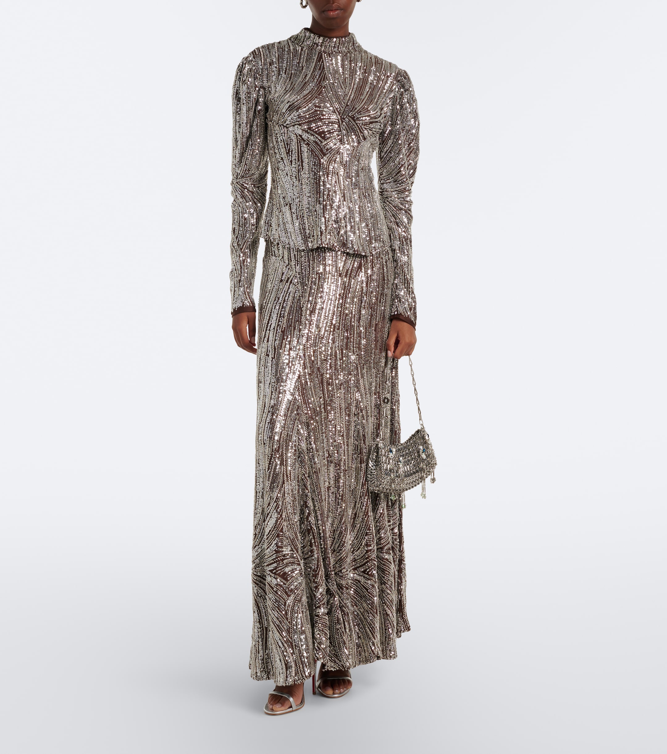Rabanne Rabanne 1969 embellished shoulder bag