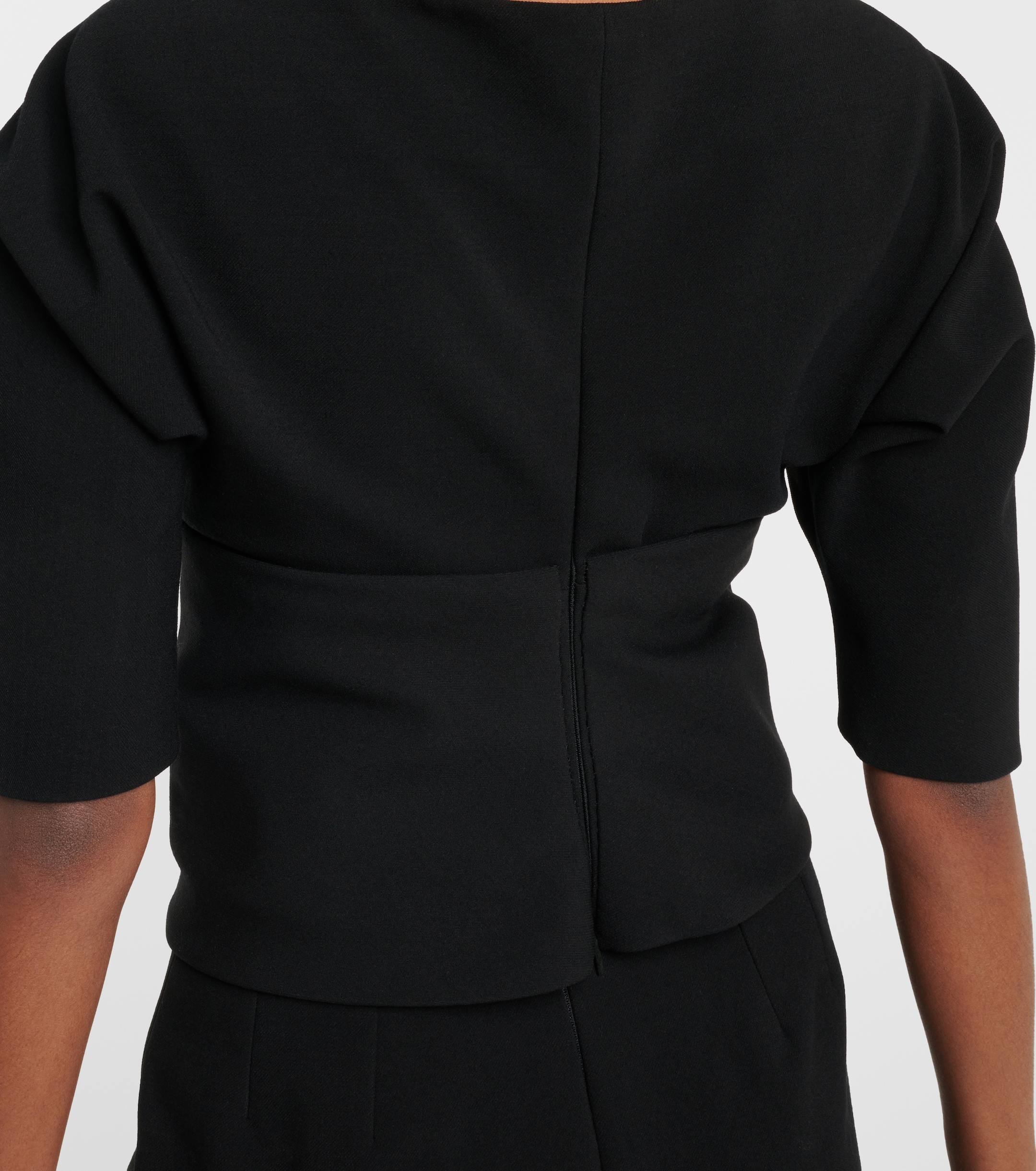 Ferragamo Ferragamo Wool-blend gabardine top
