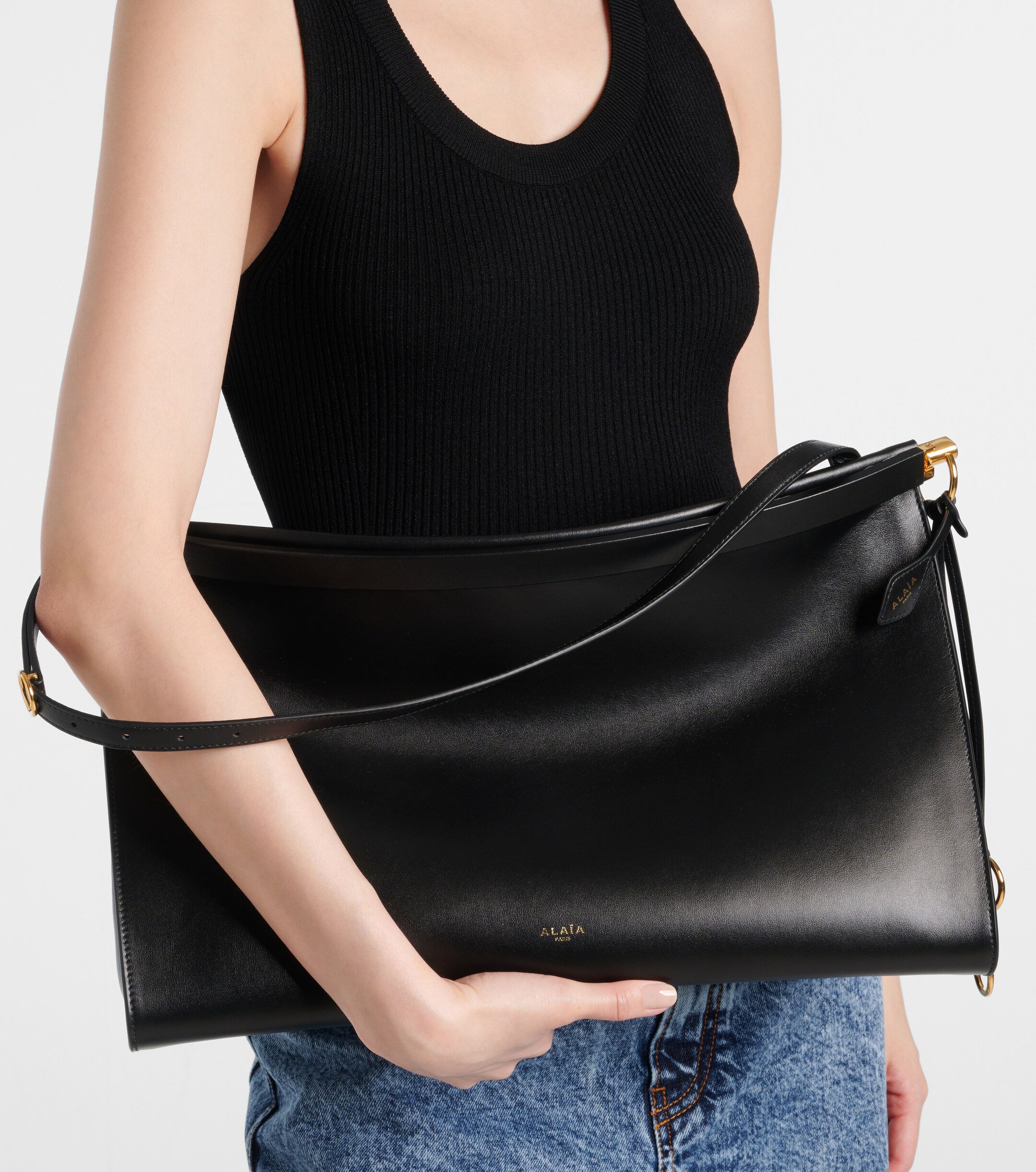 Alaïa Le Click Large leather shoulder bag