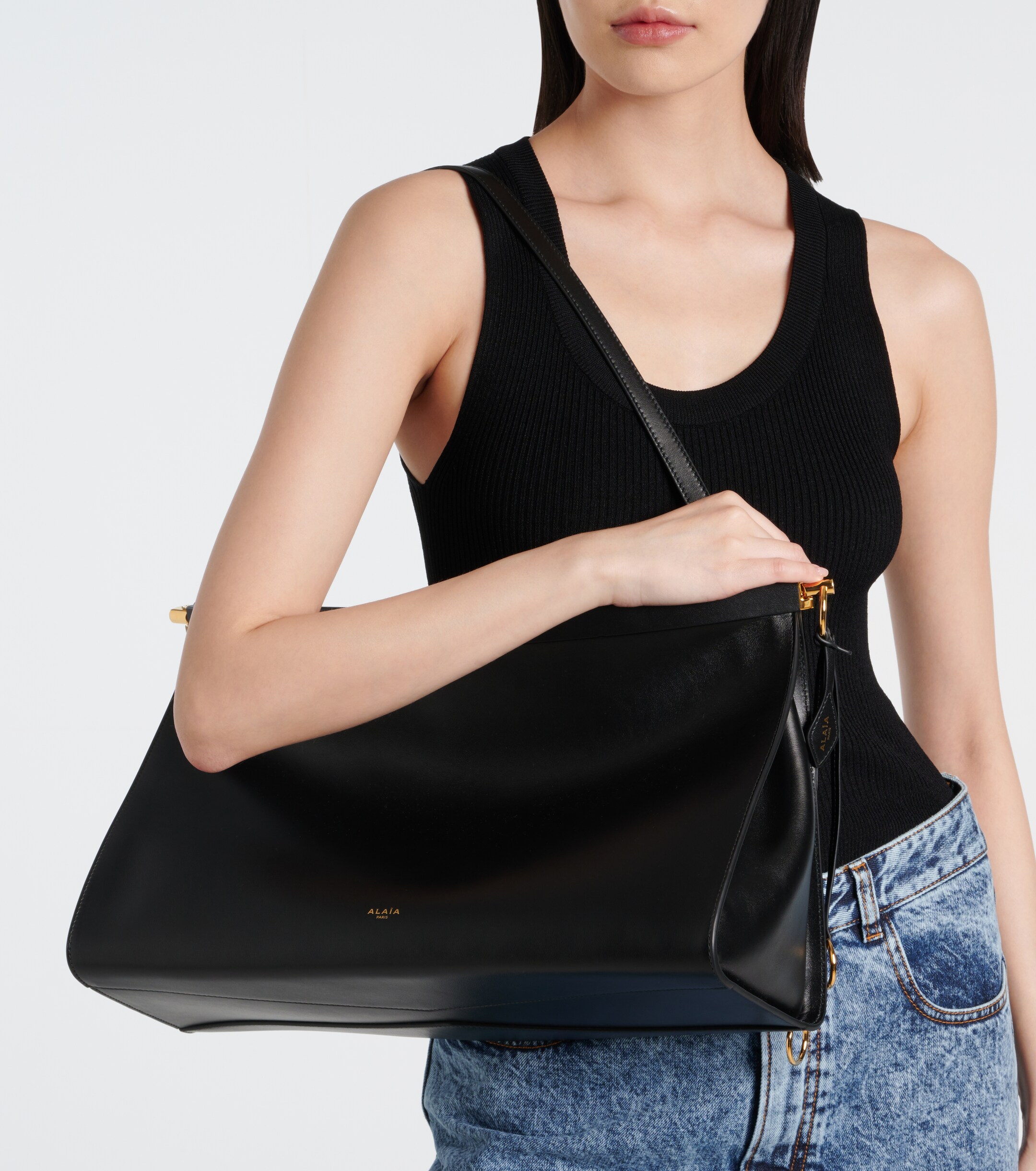 Alaïa Le Click Large leather shoulder bag