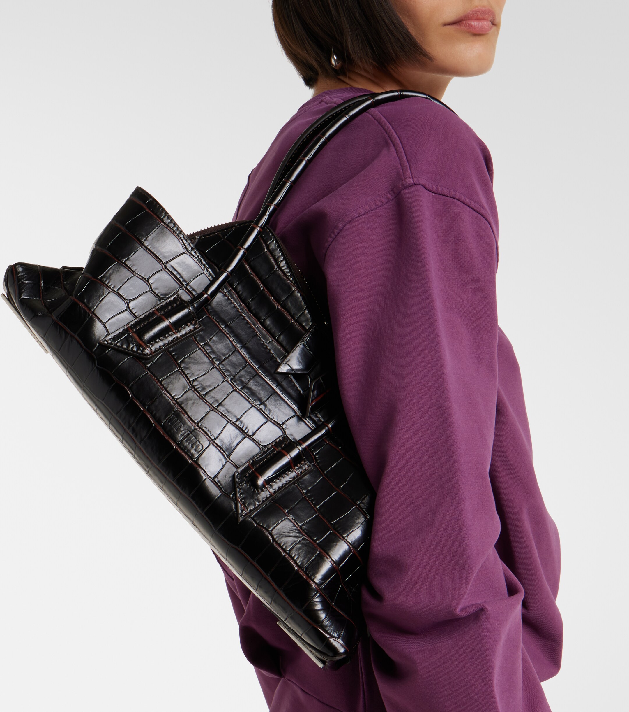 THE ATTICO La Passeggiata Small leather shoulder bag