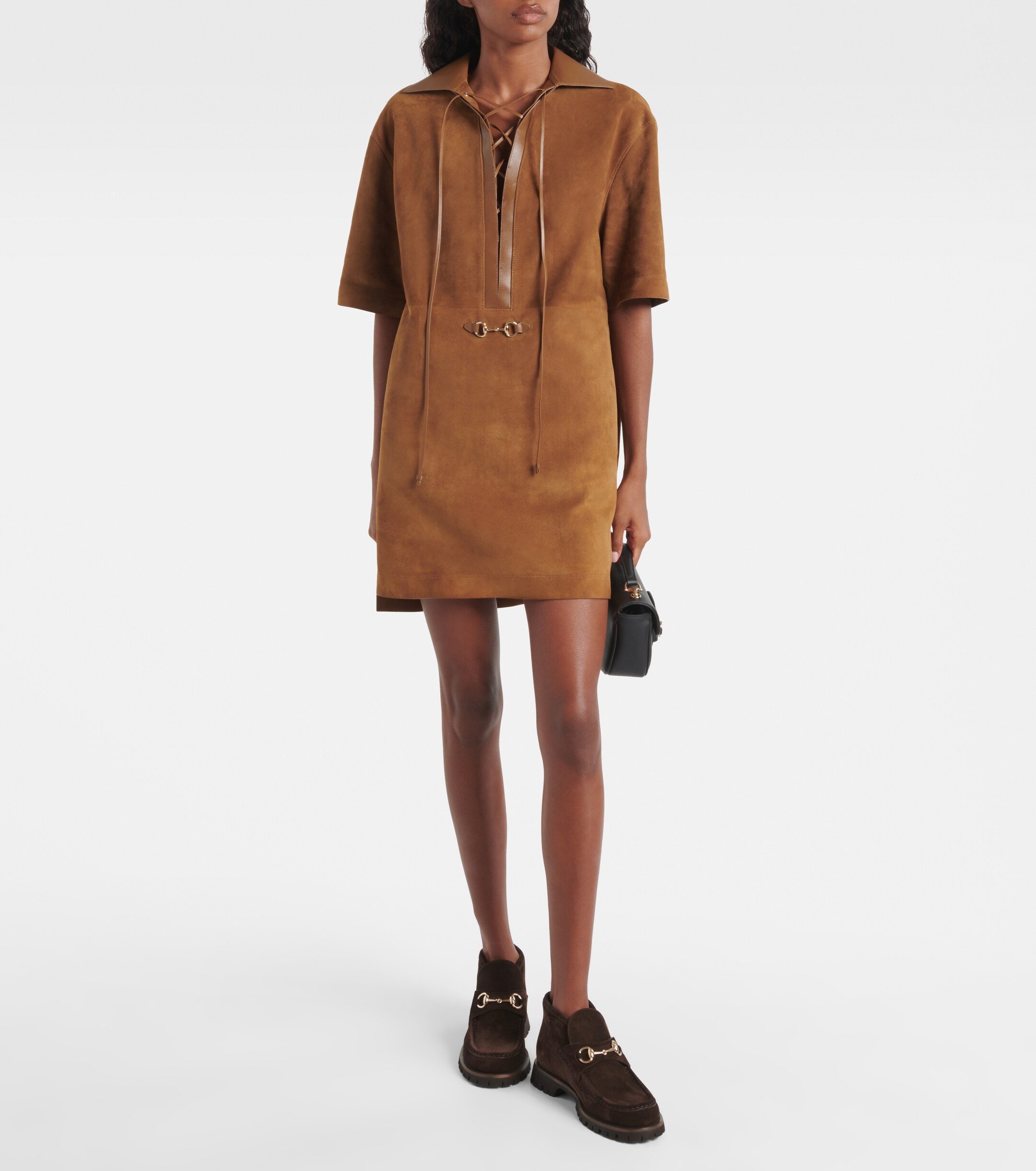 Gucci Horsebit suede ankle boots thumbnail