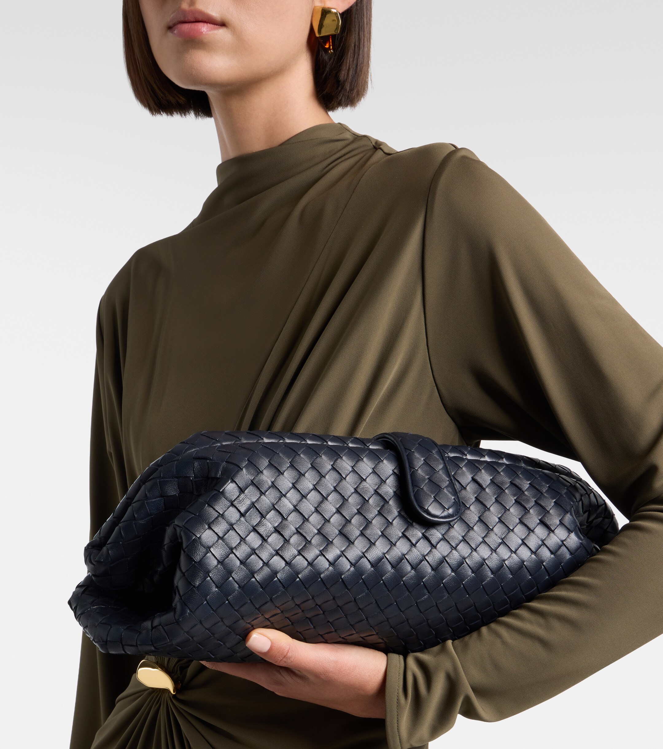 Bottega Veneta Lauren 1979 Intrecciato leather clutch