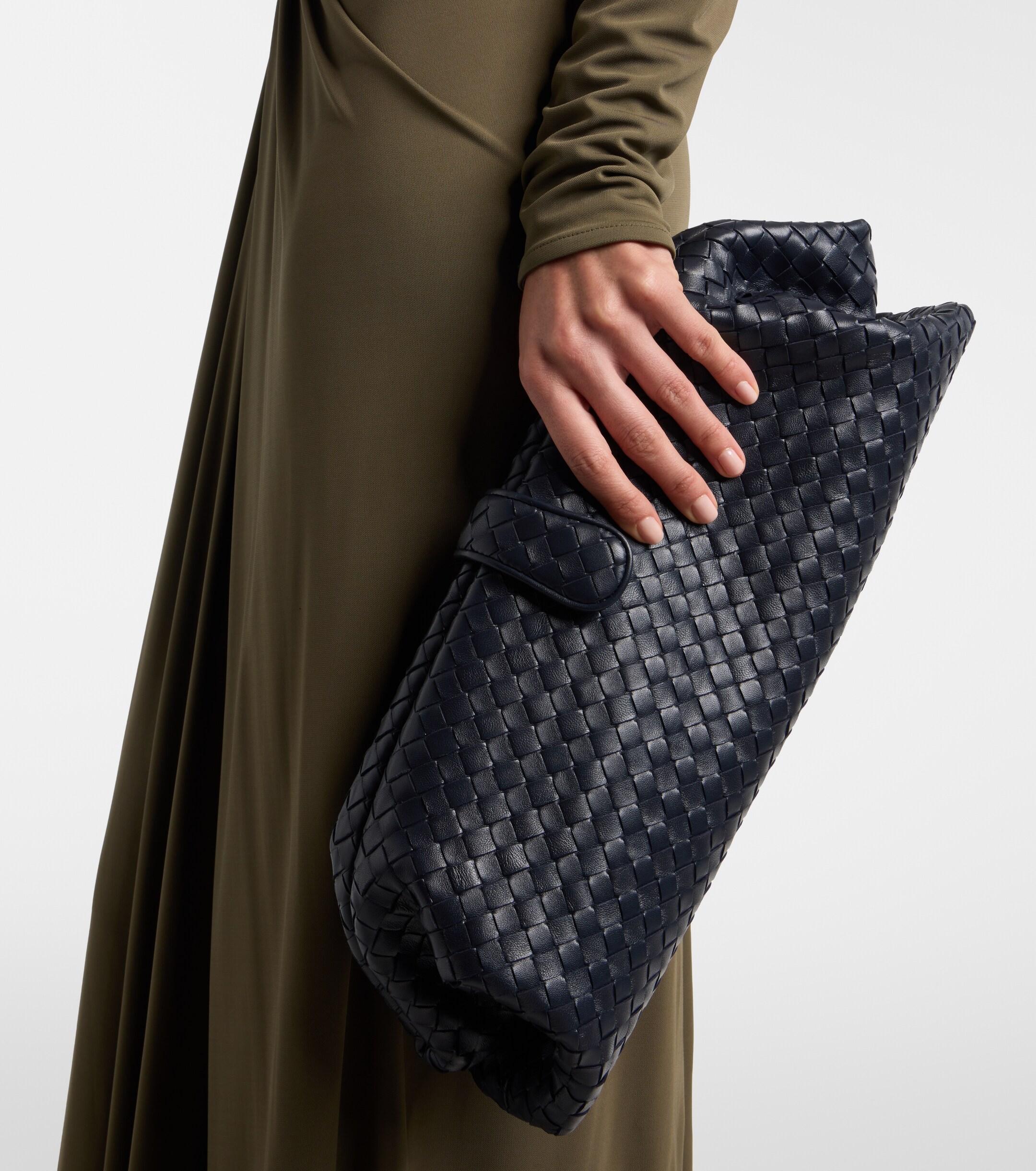 Bottega Veneta Lauren 1979 Intrecciato leather clutch