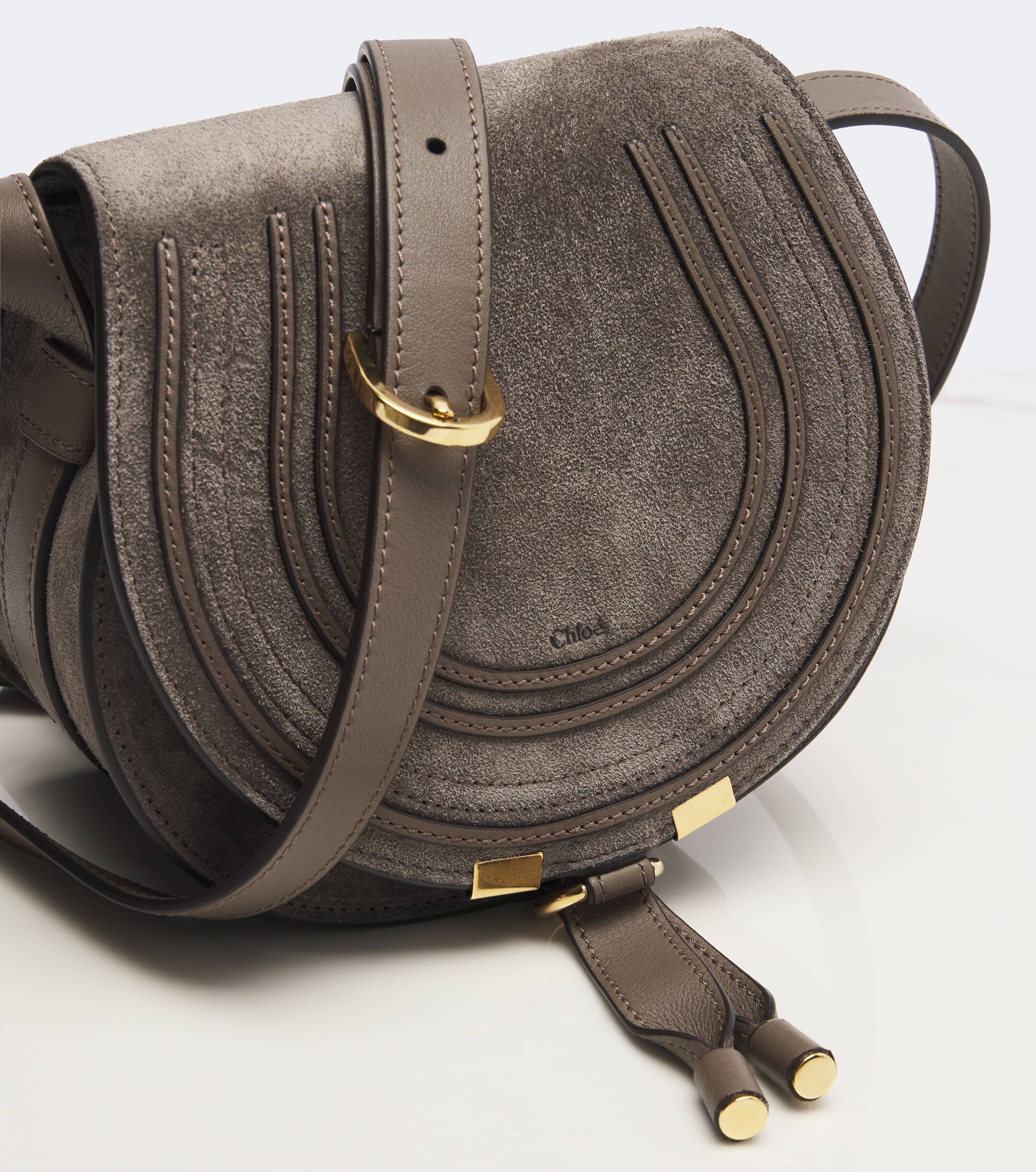 Chloé Marcie Small suede crossbody bag
