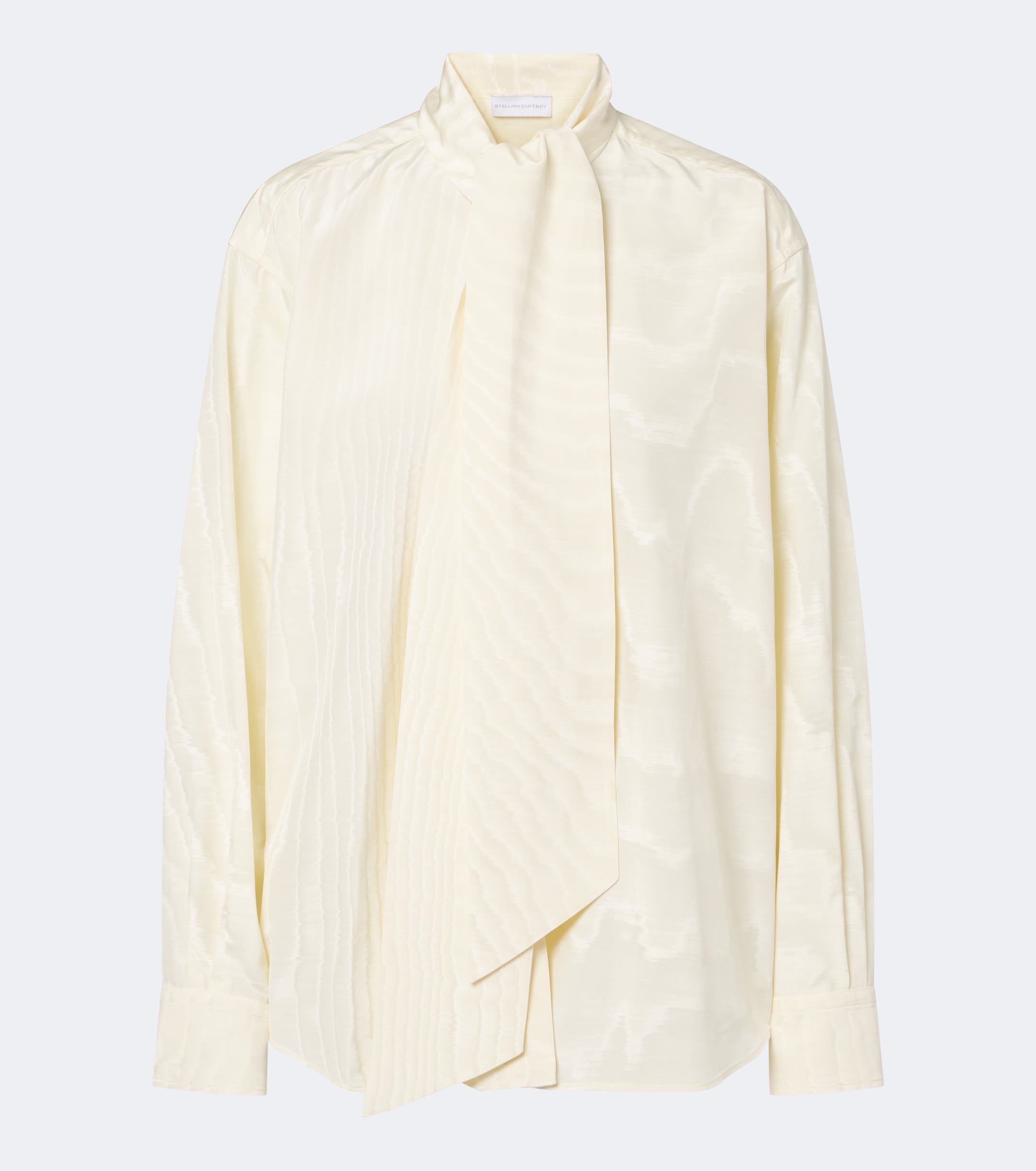Stella McCartney Stella McCartney Tie-neck moiré blouse