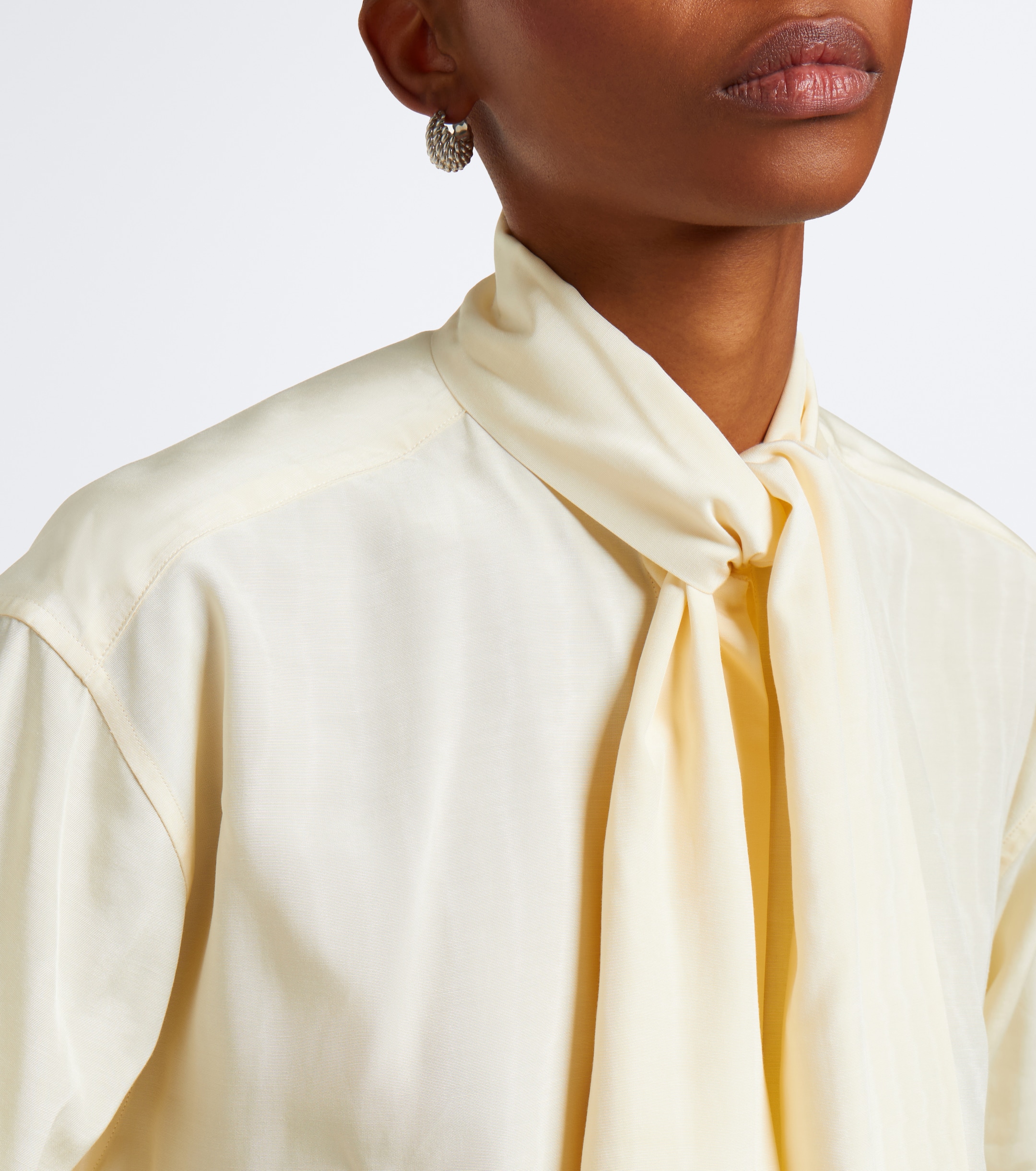Stella McCartney Stella McCartney Tie-neck moiré blouse