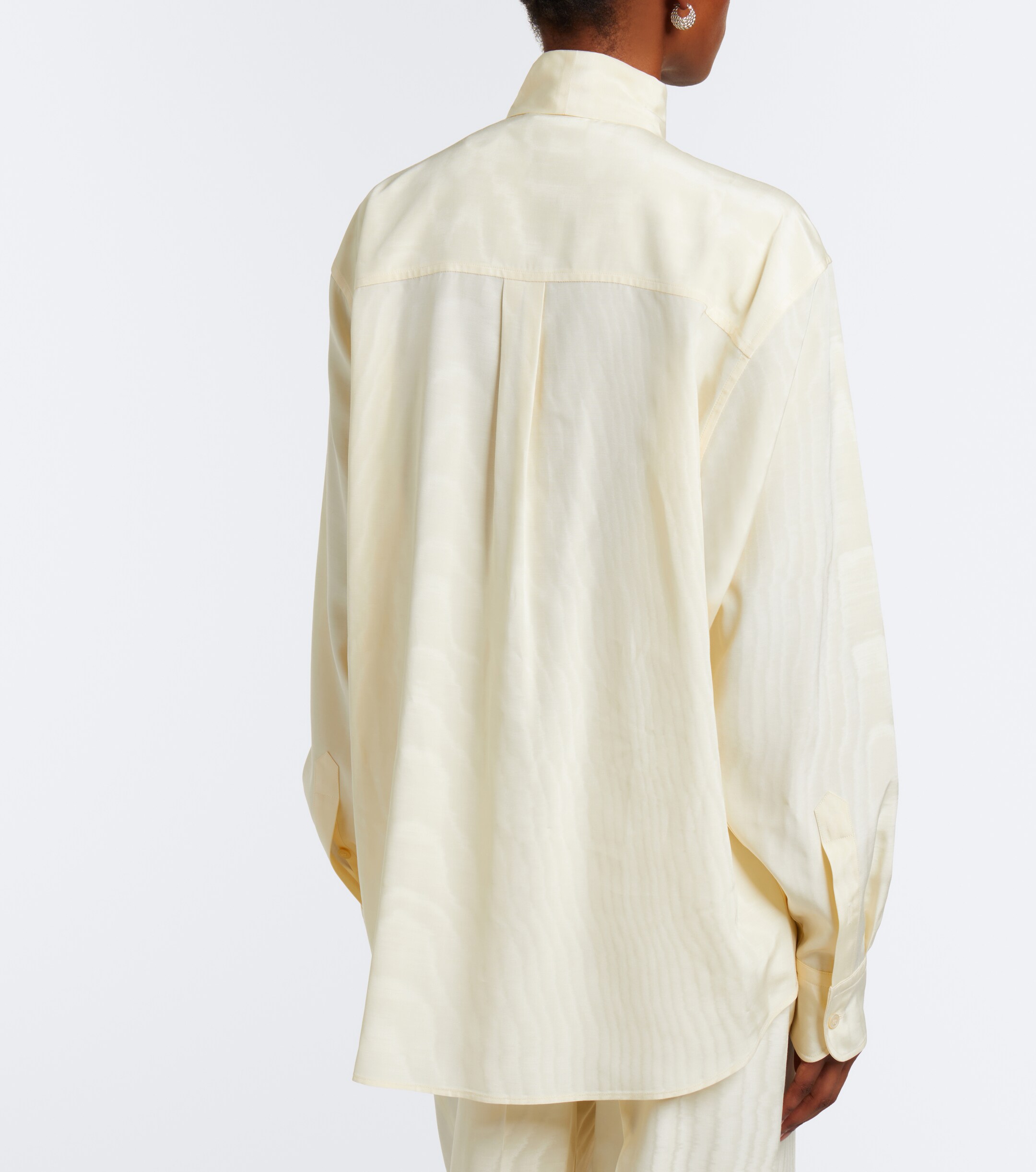 Stella McCartney Stella McCartney Tie-neck moiré blouse