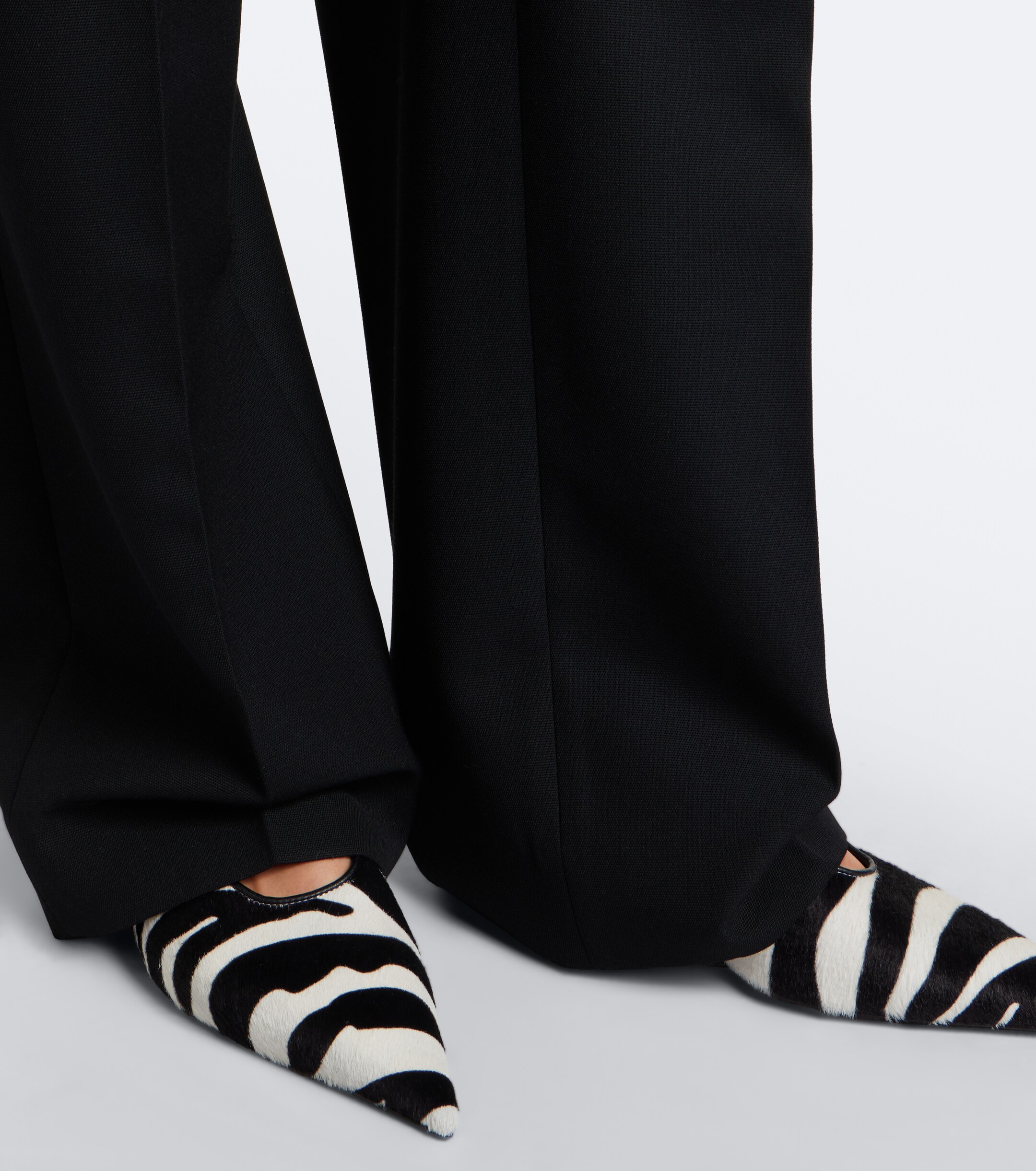 TOTEME Toteme Zebra-print calf hair pumps