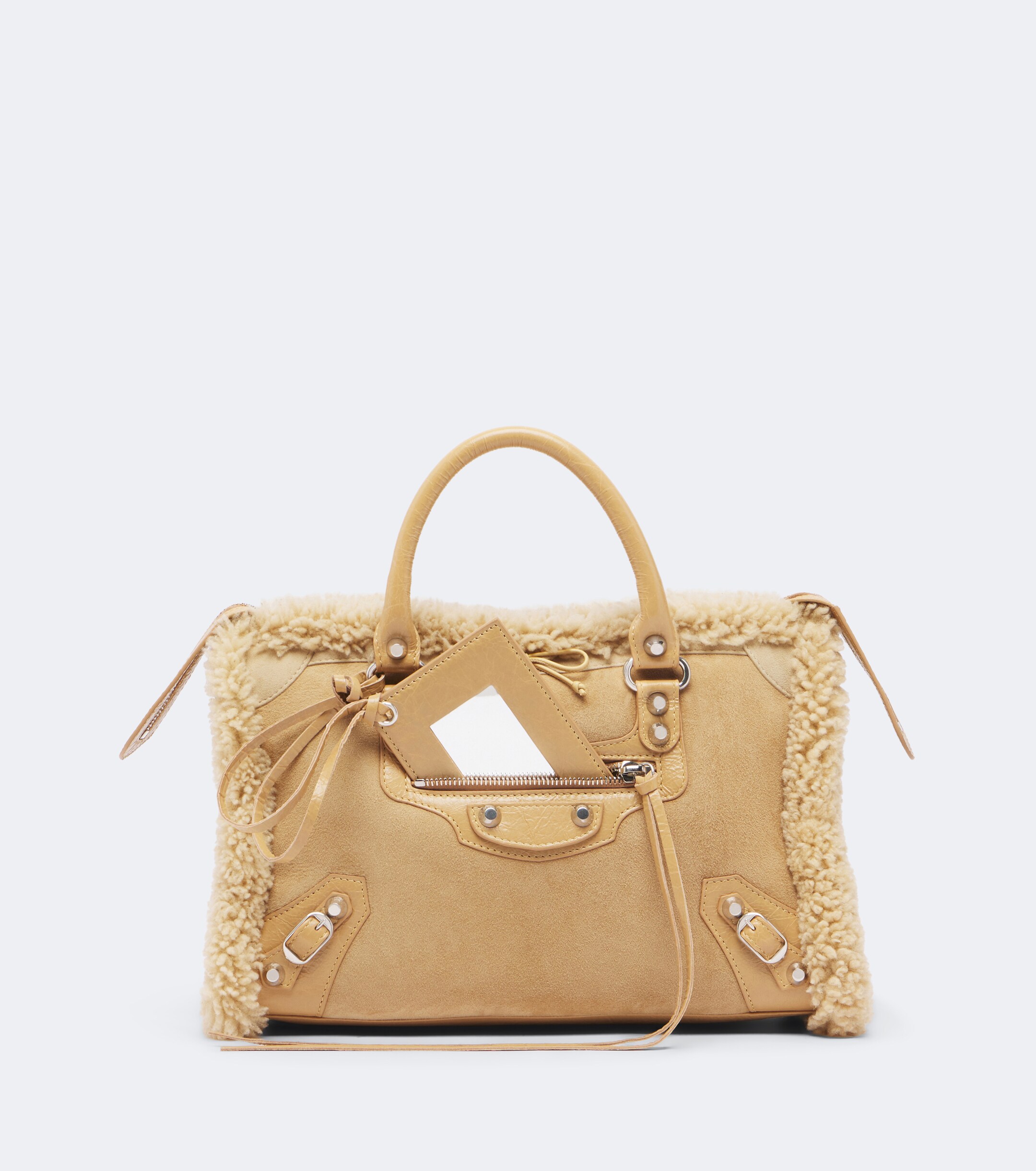 Balenciaga Balenciaga Le City Small suede top-handle bag
