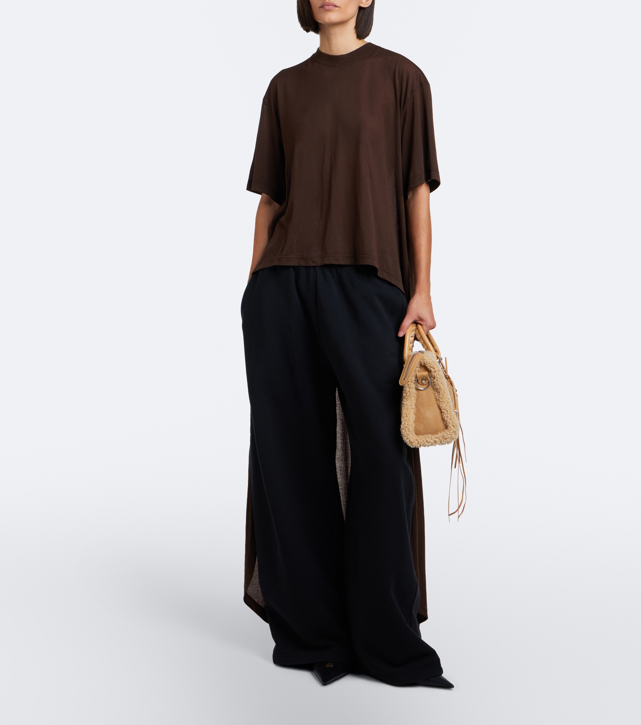 Balenciaga Balenciaga Le City Small suede top-handle bag