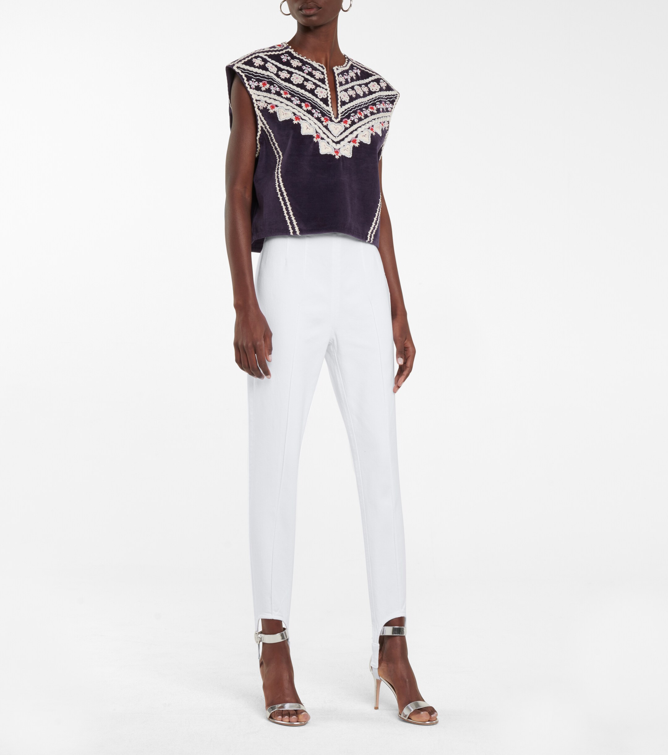 Isabel Marant Nanouli high-rise skinny stirrup jeans