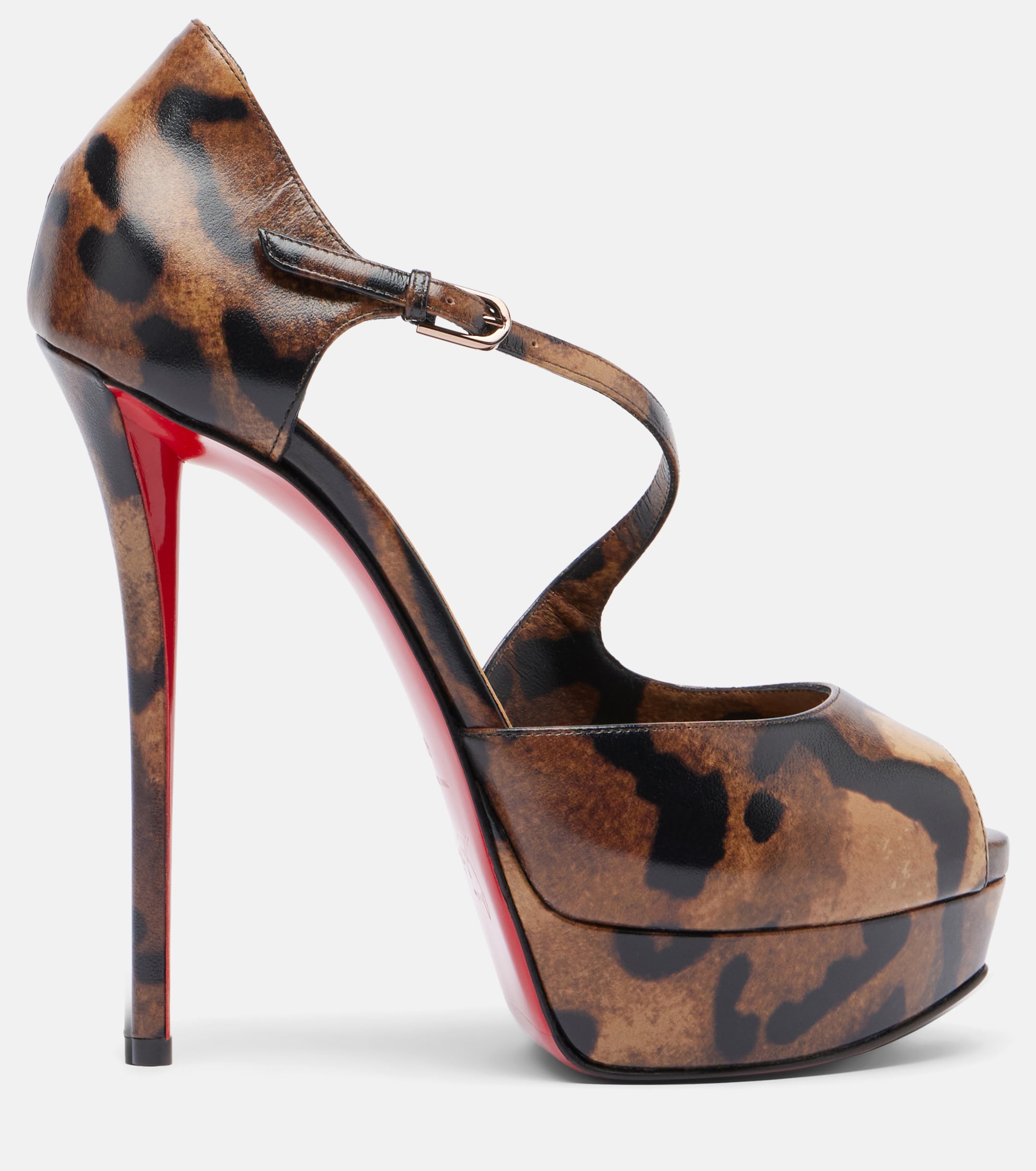 CHRISTIAN LOUBOUTIN Miss Zigourata 160 leather platform pumps thumbnail