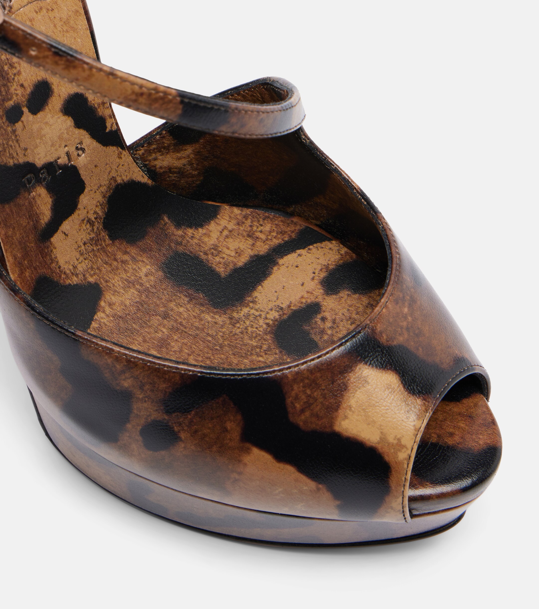 CHRISTIAN LOUBOUTIN Miss Zigourata 160 leather platform pumps thumbnail