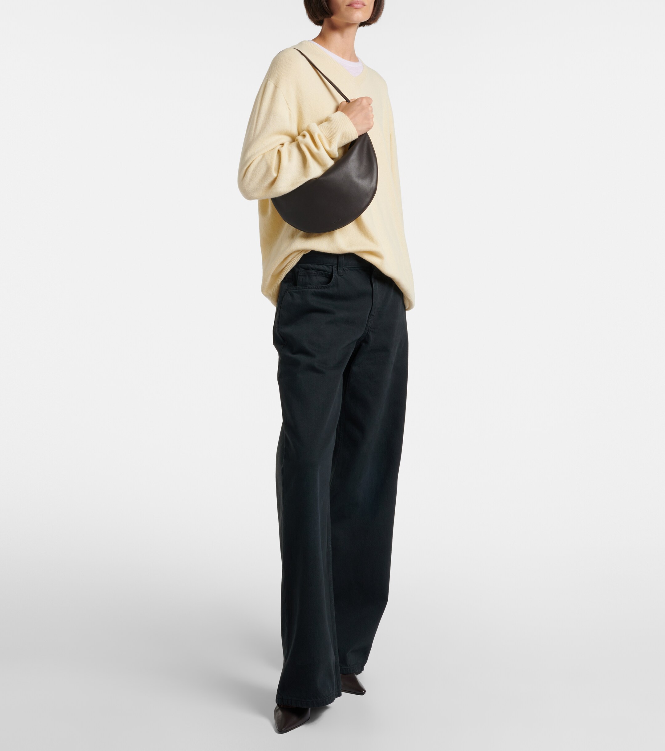 The Row Izzy Small leather shoulder bag