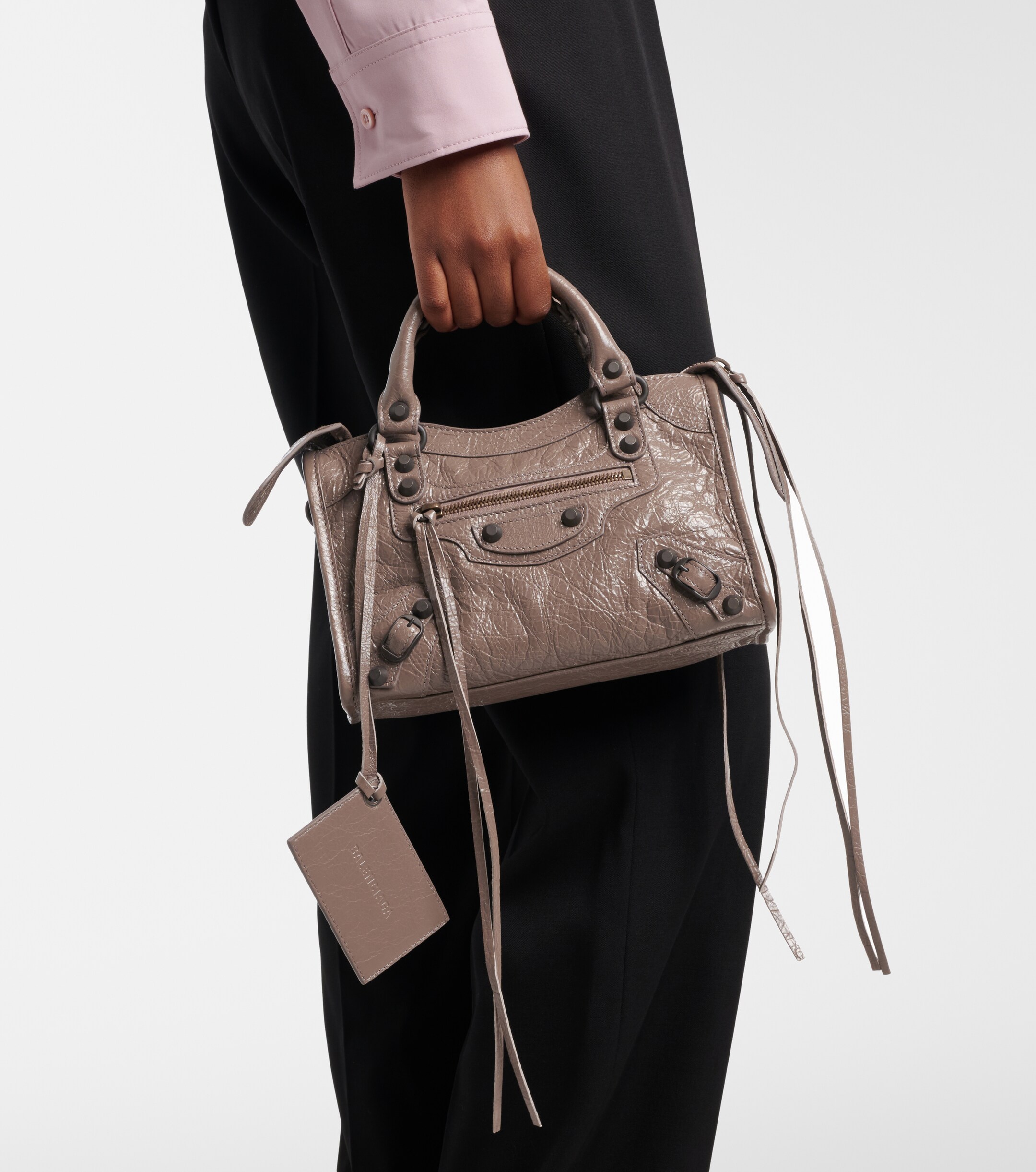 Balenciaga Le City Mini leather top-handle bag