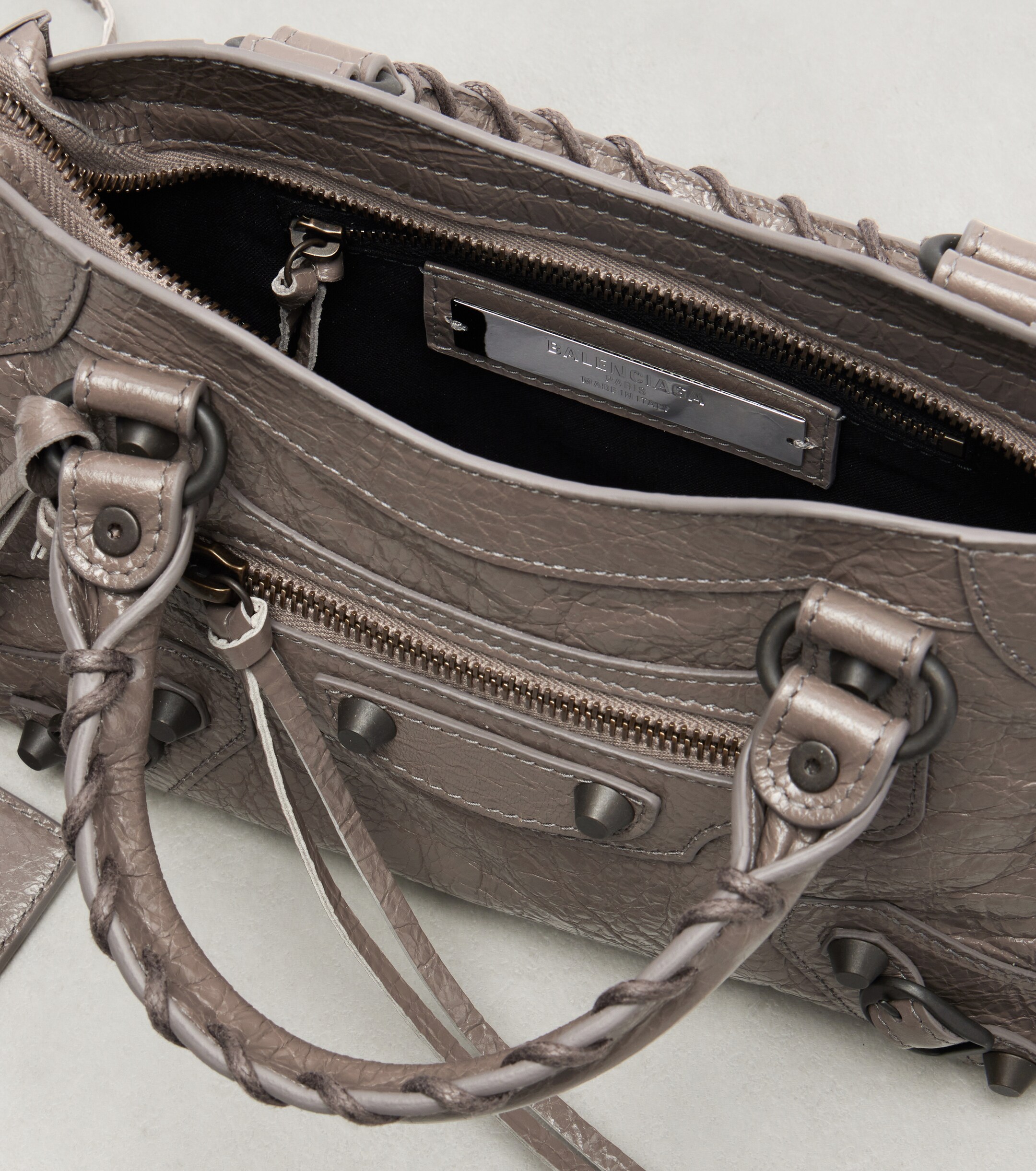 Balenciaga Le City Mini leather top-handle bag