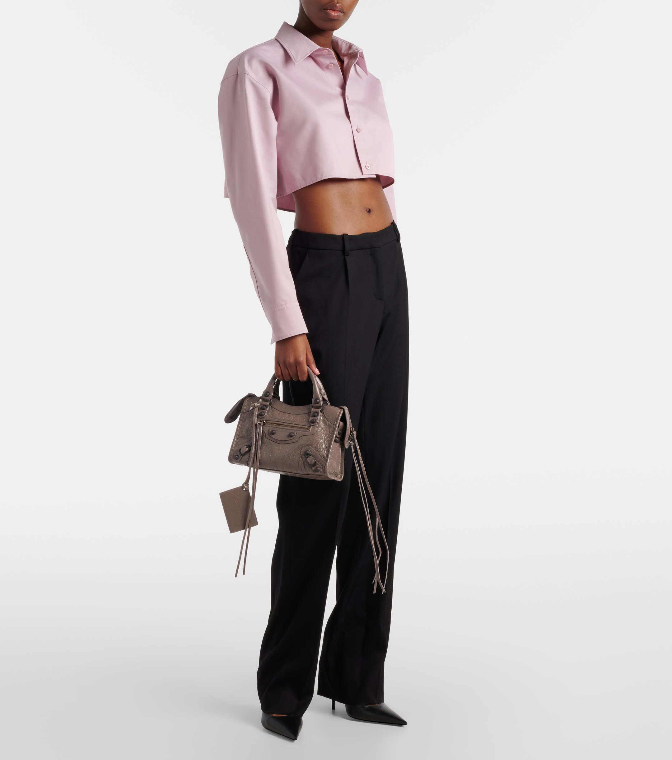 Balenciaga Le City Mini leather top-handle bag